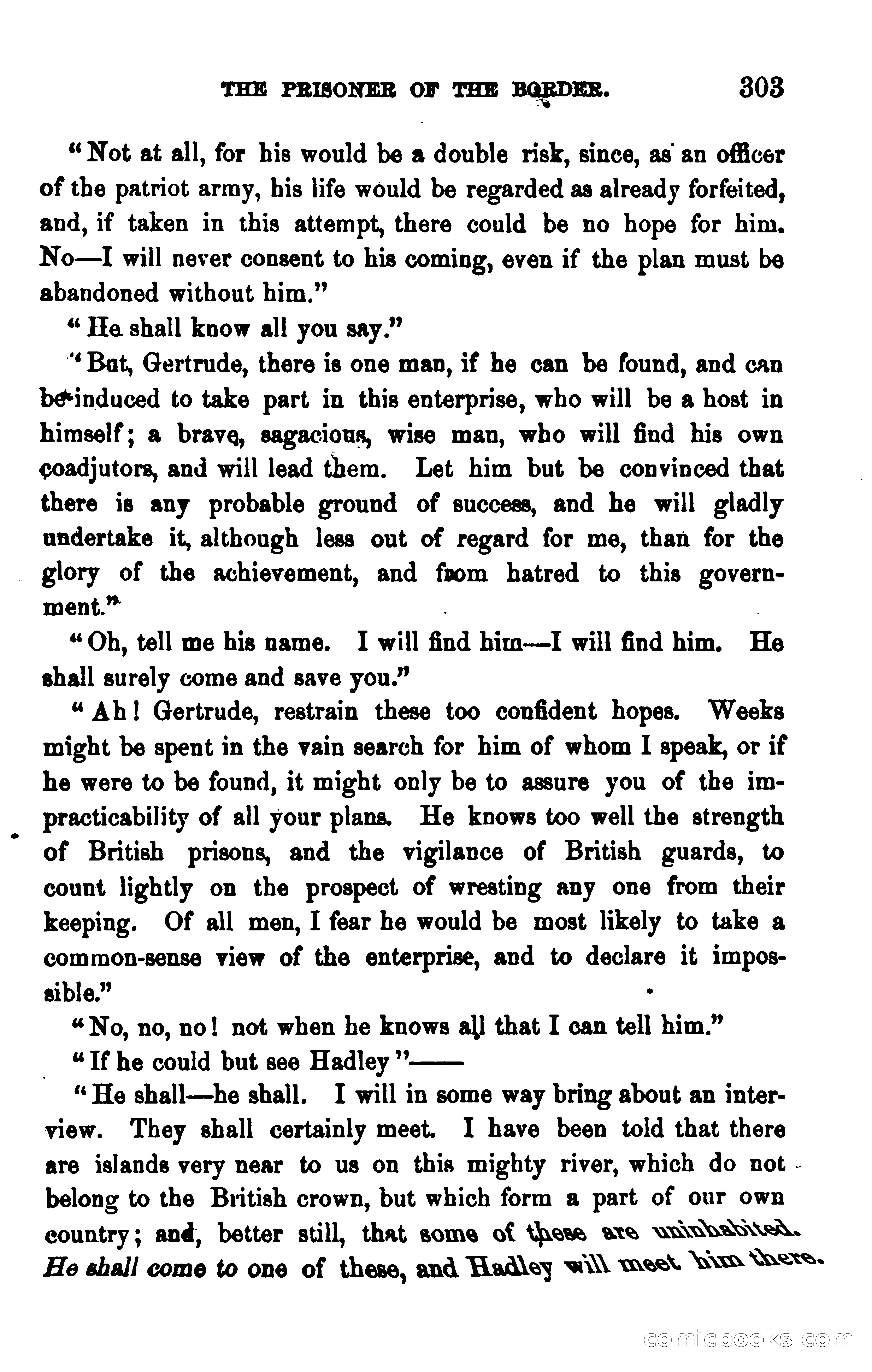 The Prisoner of the Border: A Tale of 1838 — page 318 of 394