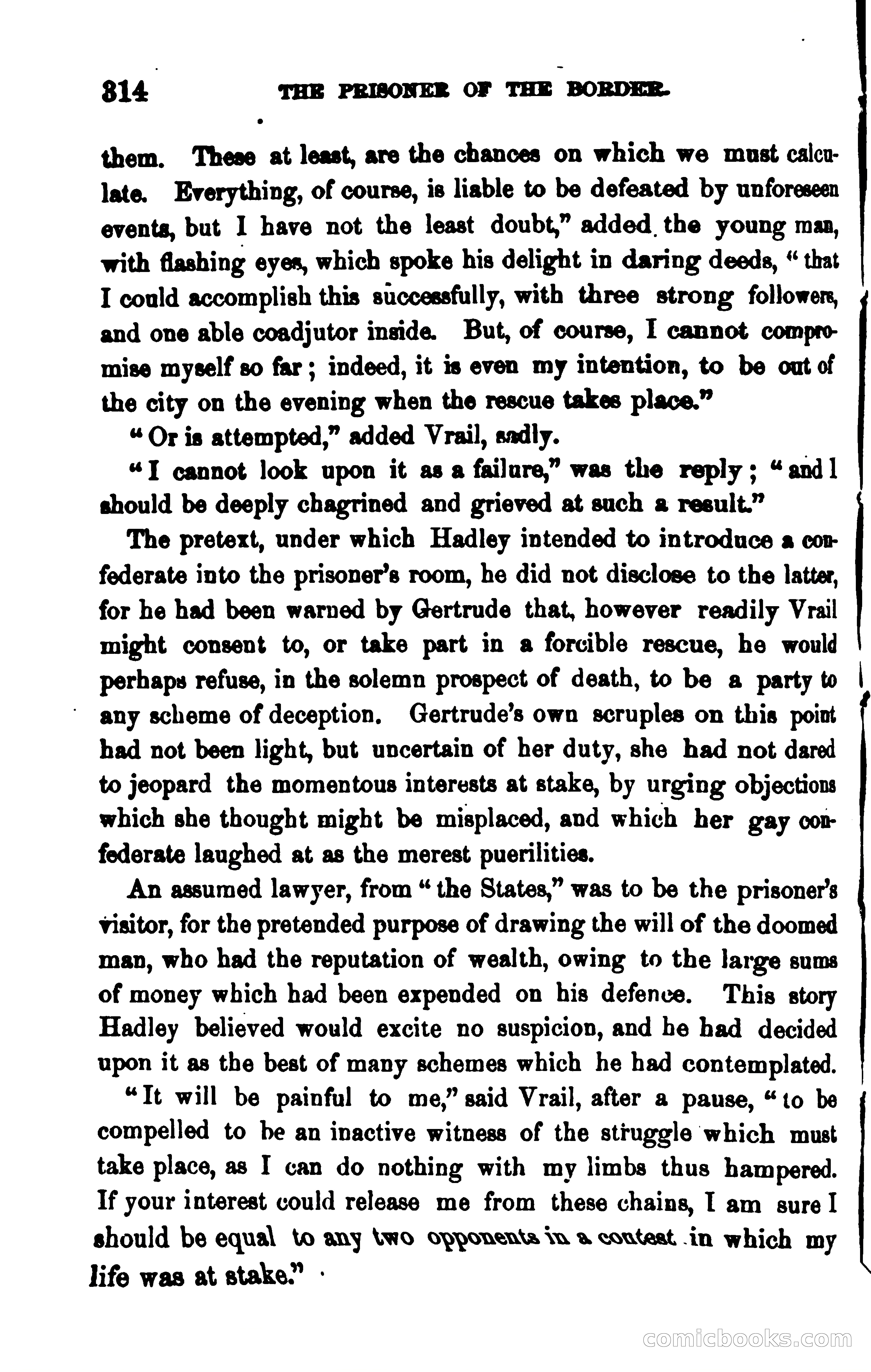 The Prisoner of the Border: A Tale of 1838 — page 329 of 394
