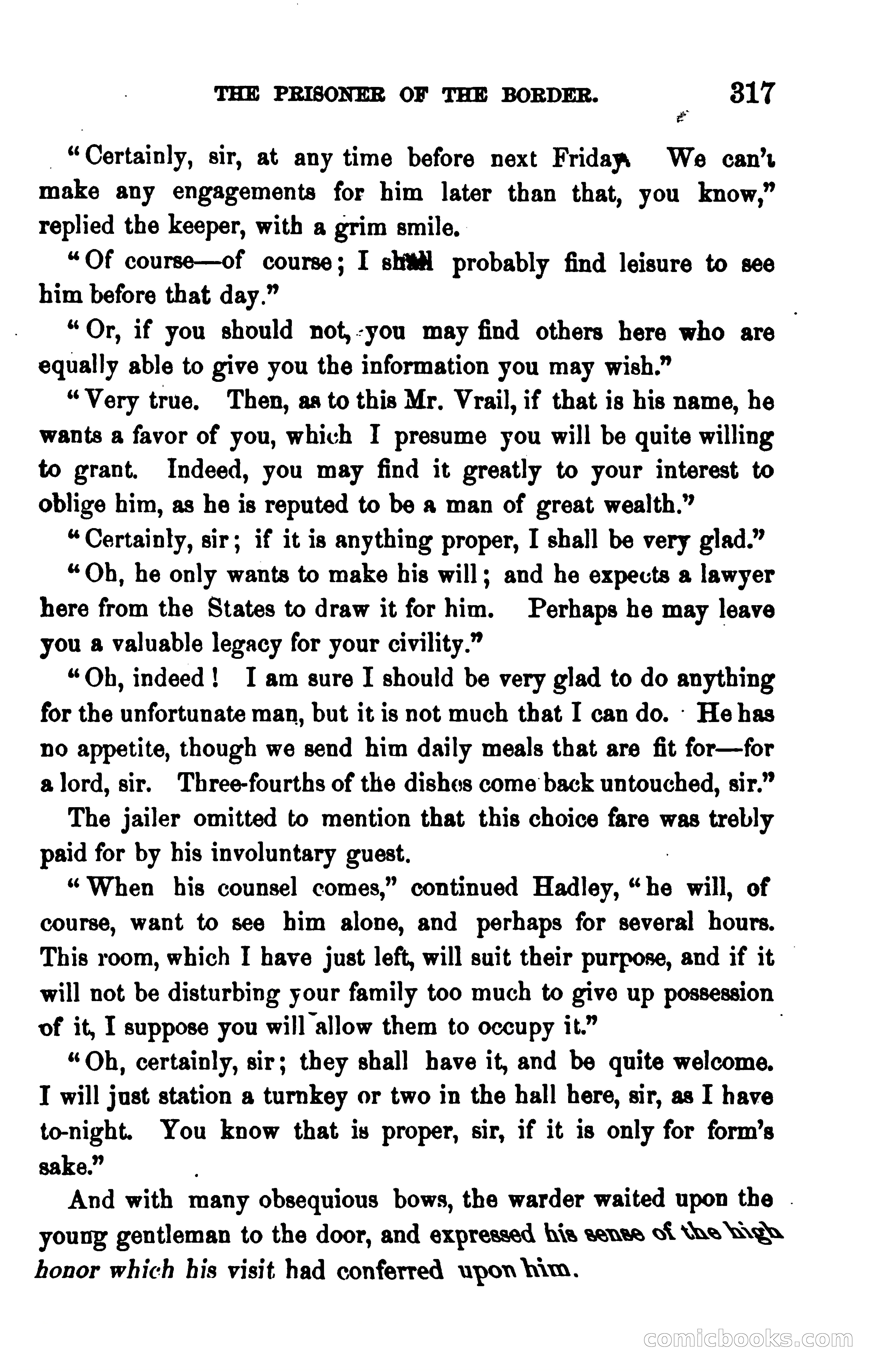 The Prisoner of the Border: A Tale of 1838 — page 332 of 394