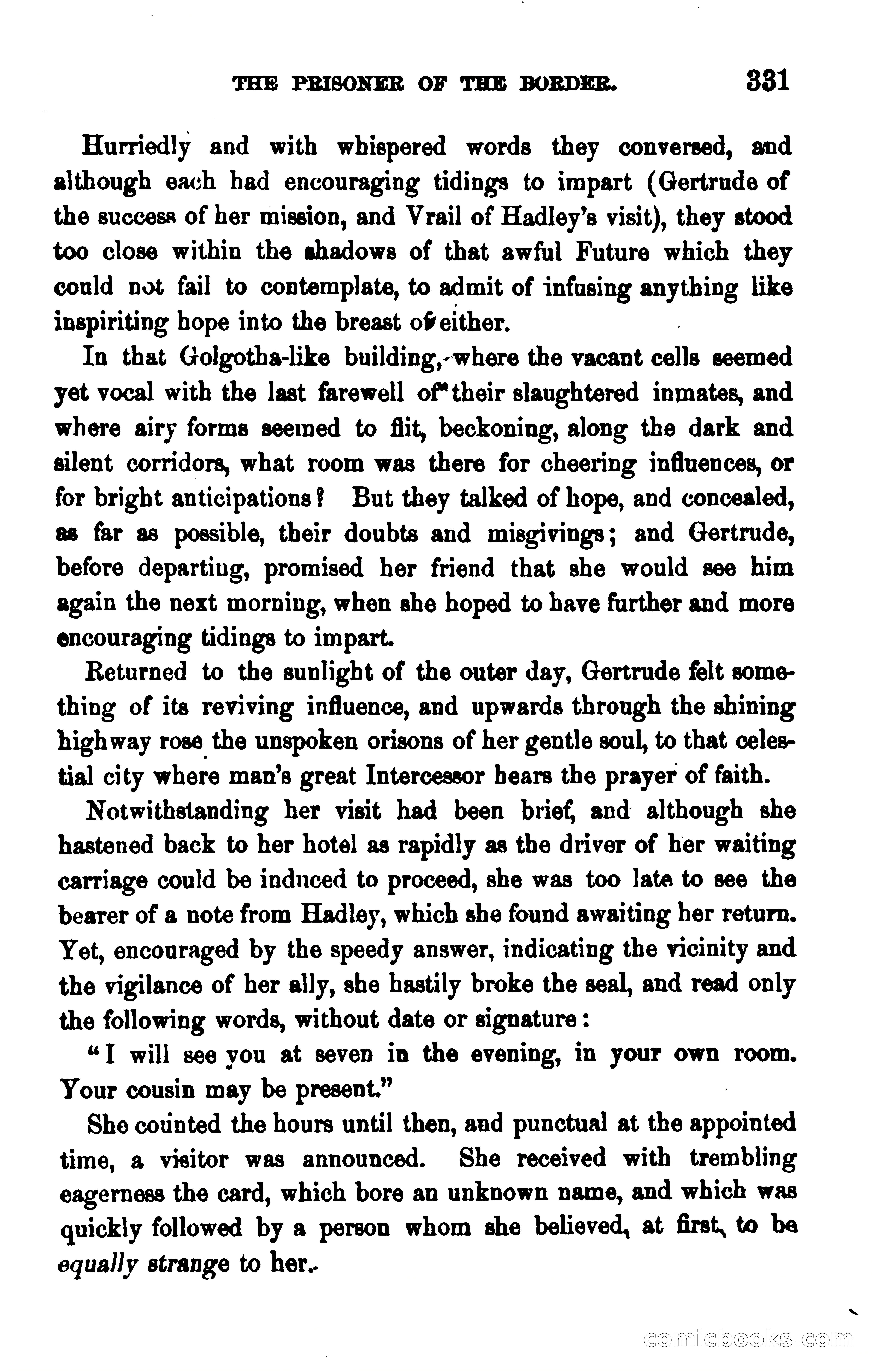 The Prisoner of the Border: A Tale of 1838 — page 346 of 394