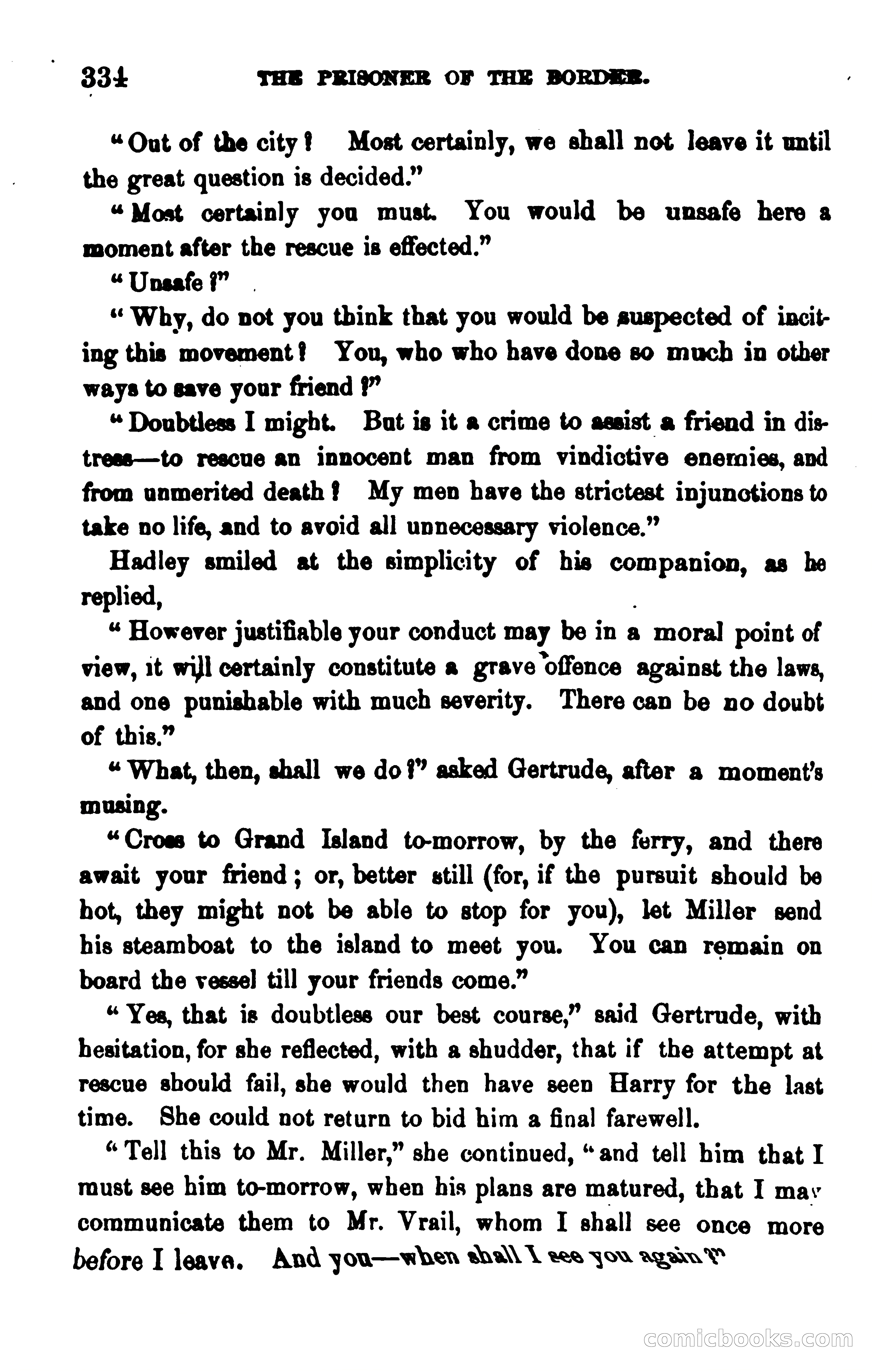 The Prisoner of the Border: A Tale of 1838 — page 349 of 394