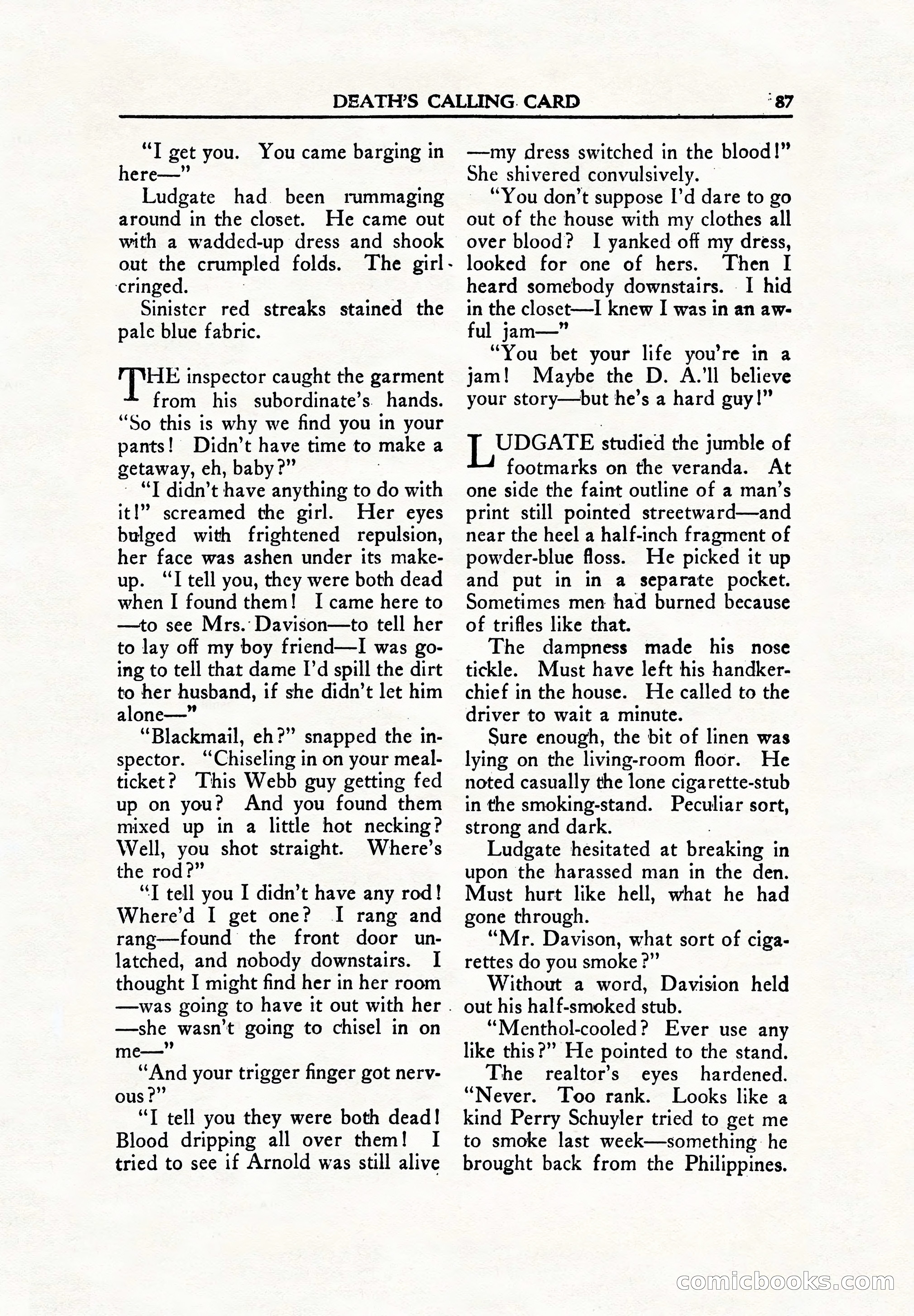 Private Detective, June 1942 — page 89 of 132