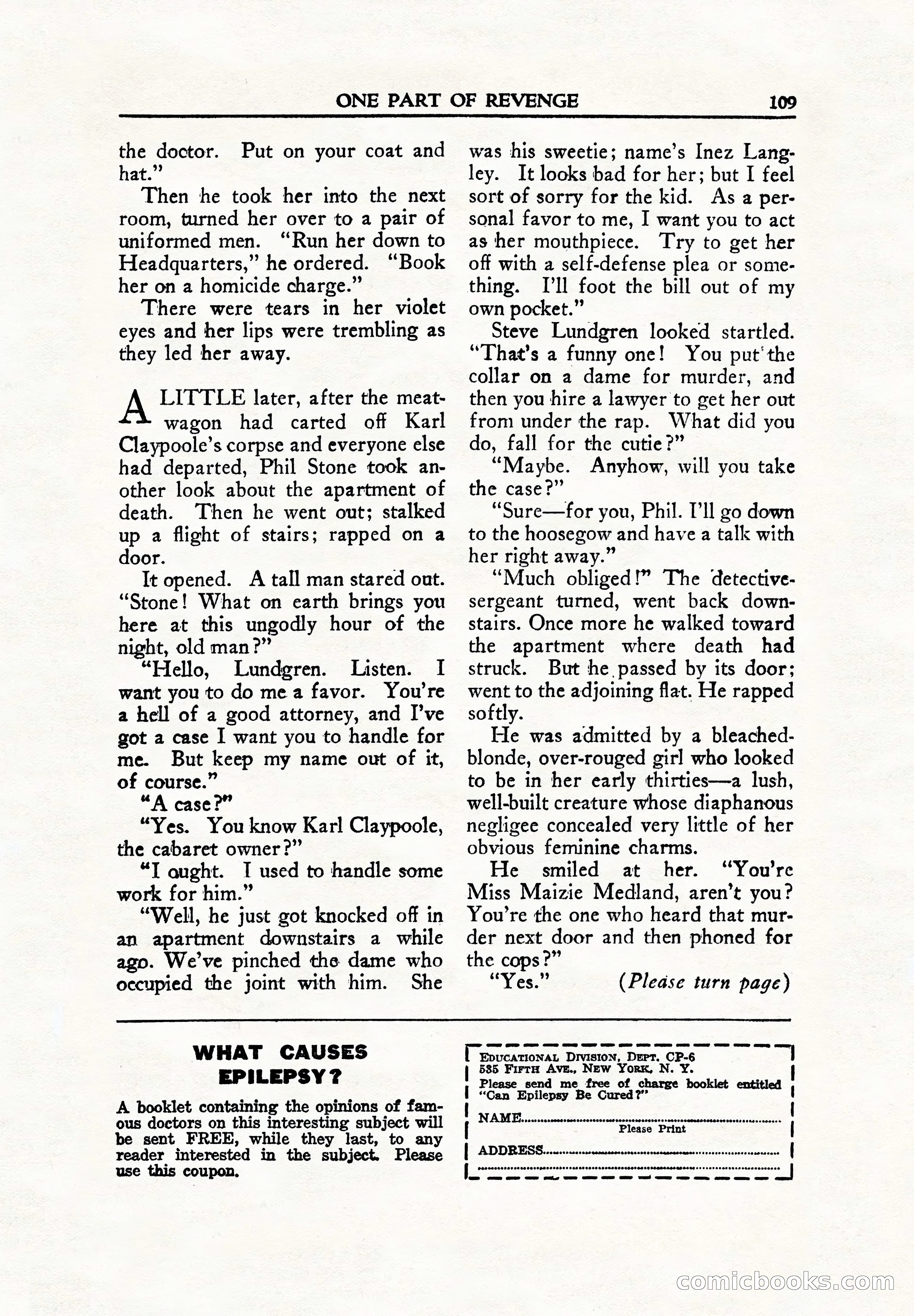 Private Detective, June 1942 — page 111 of 132