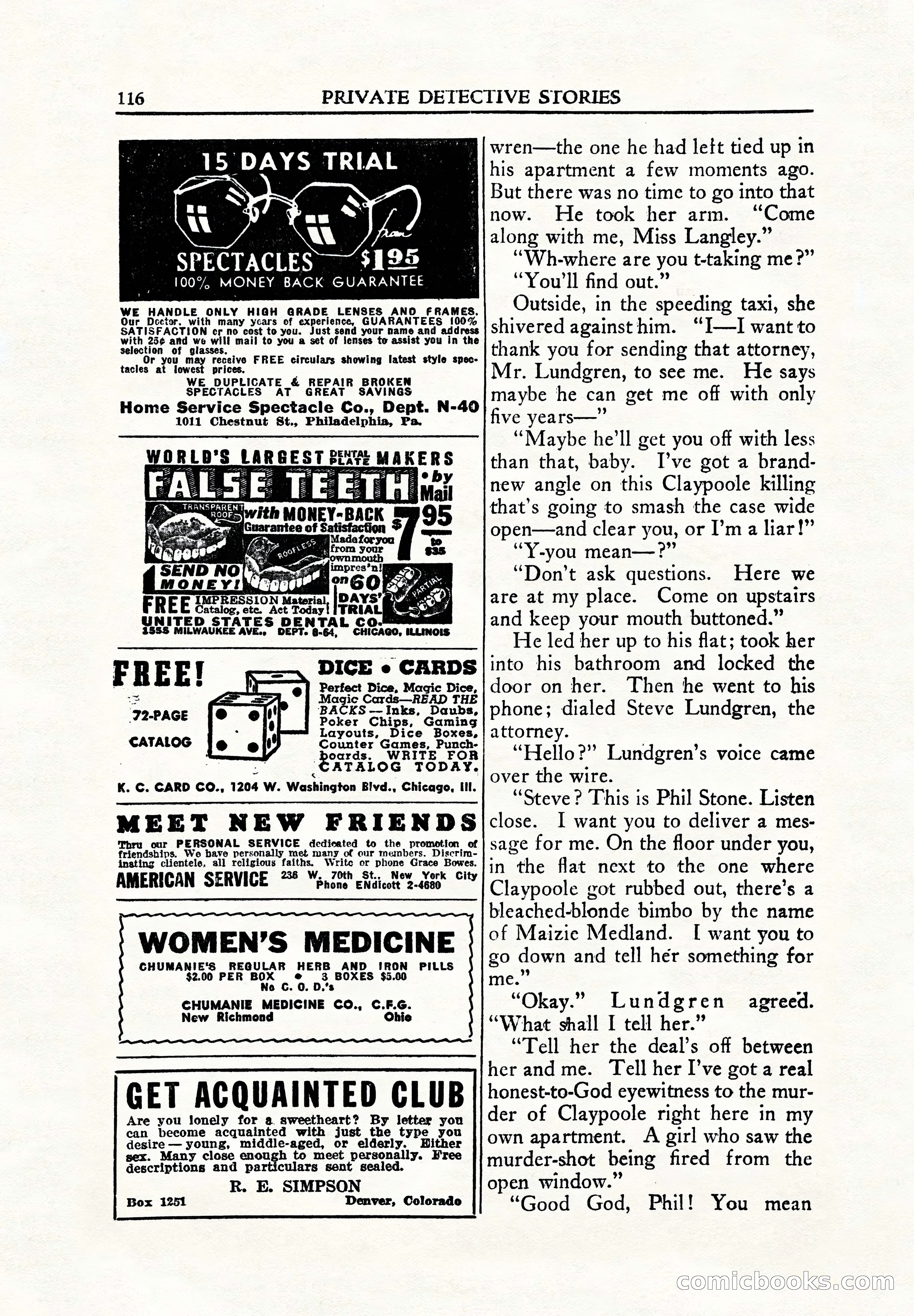Private Detective, June 1942 — page 118 of 132