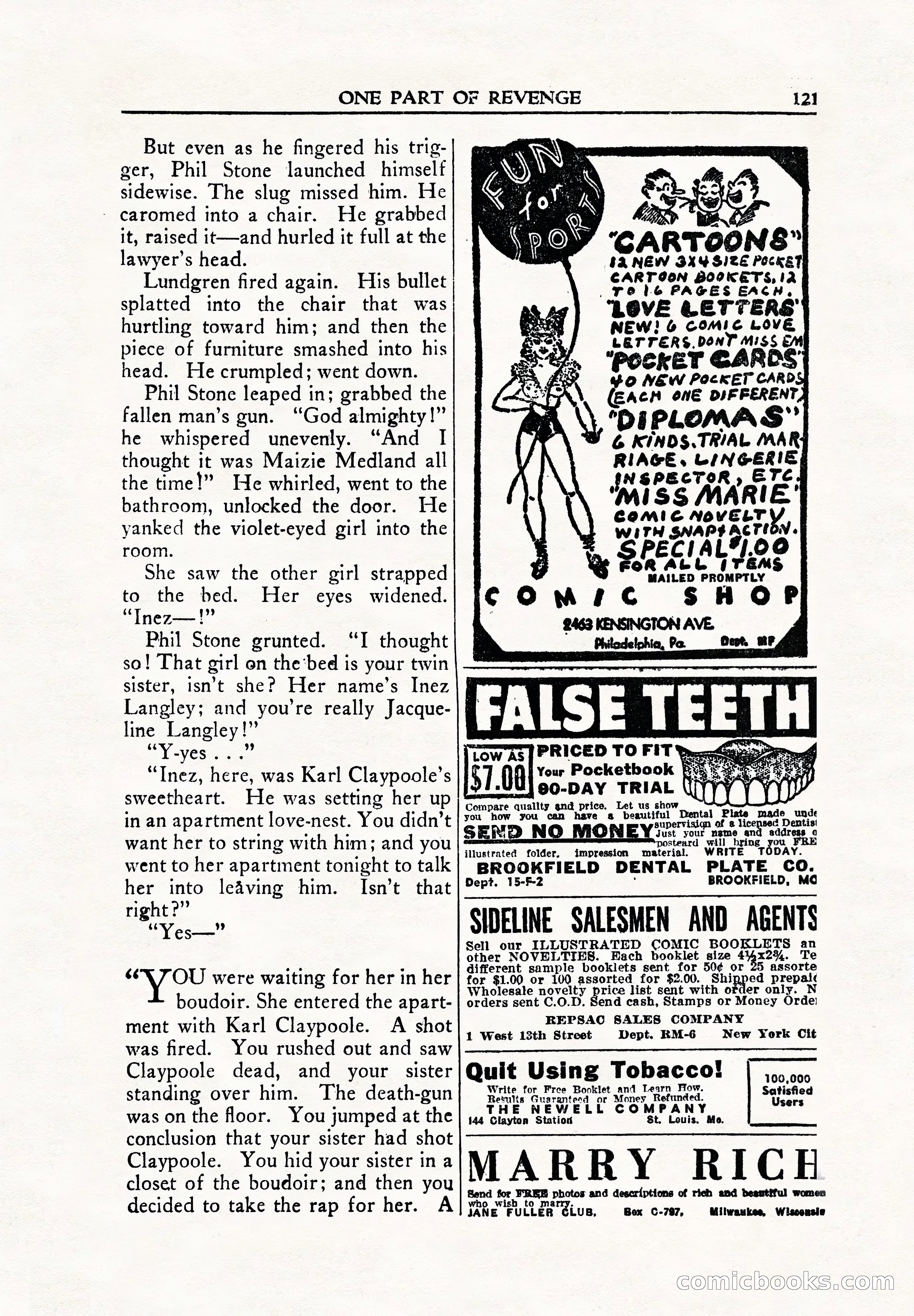Private Detective, June 1942 — page 123 of 132