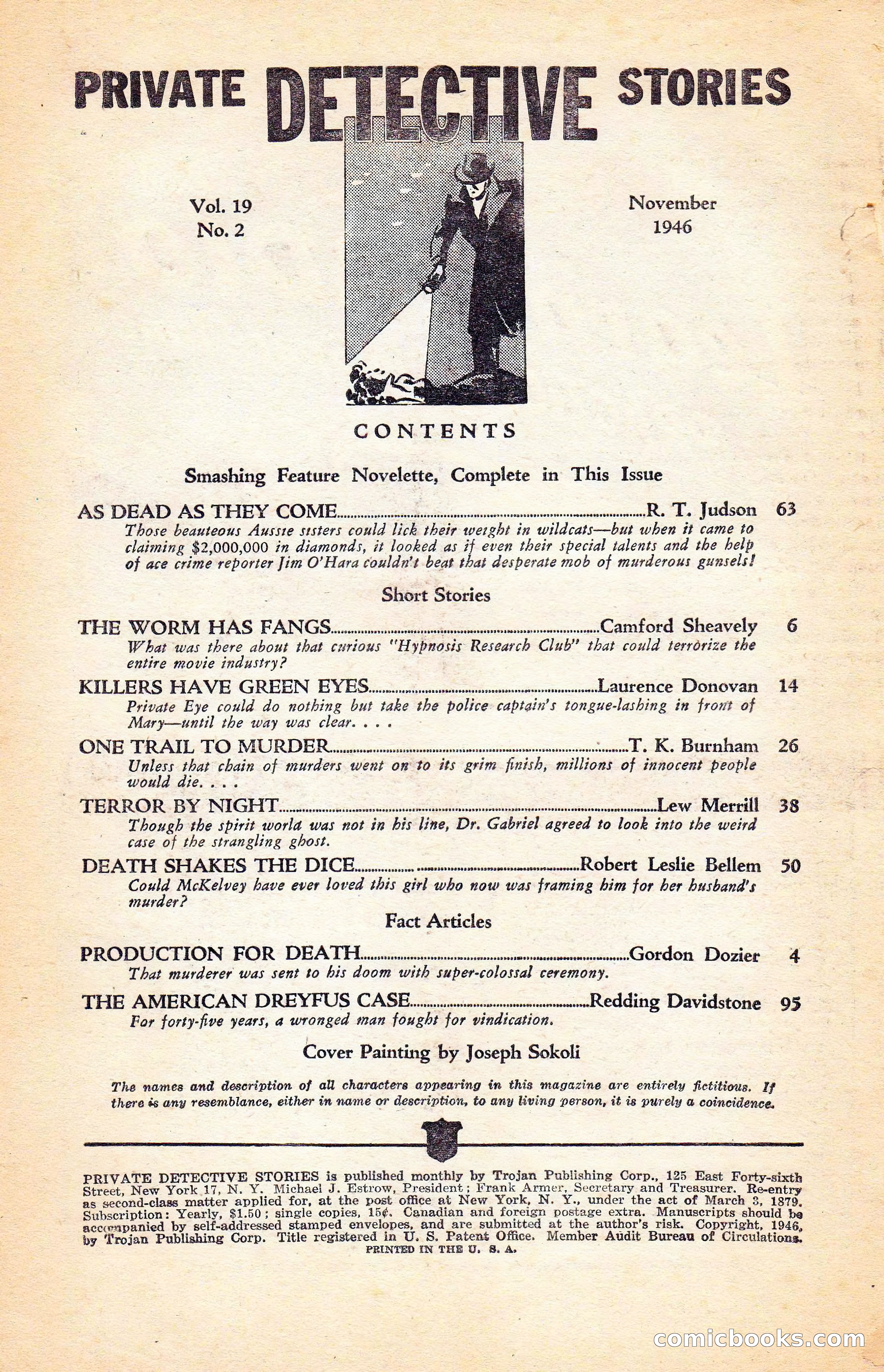 Private Detective Stories, November 1946 — page 4 of 99