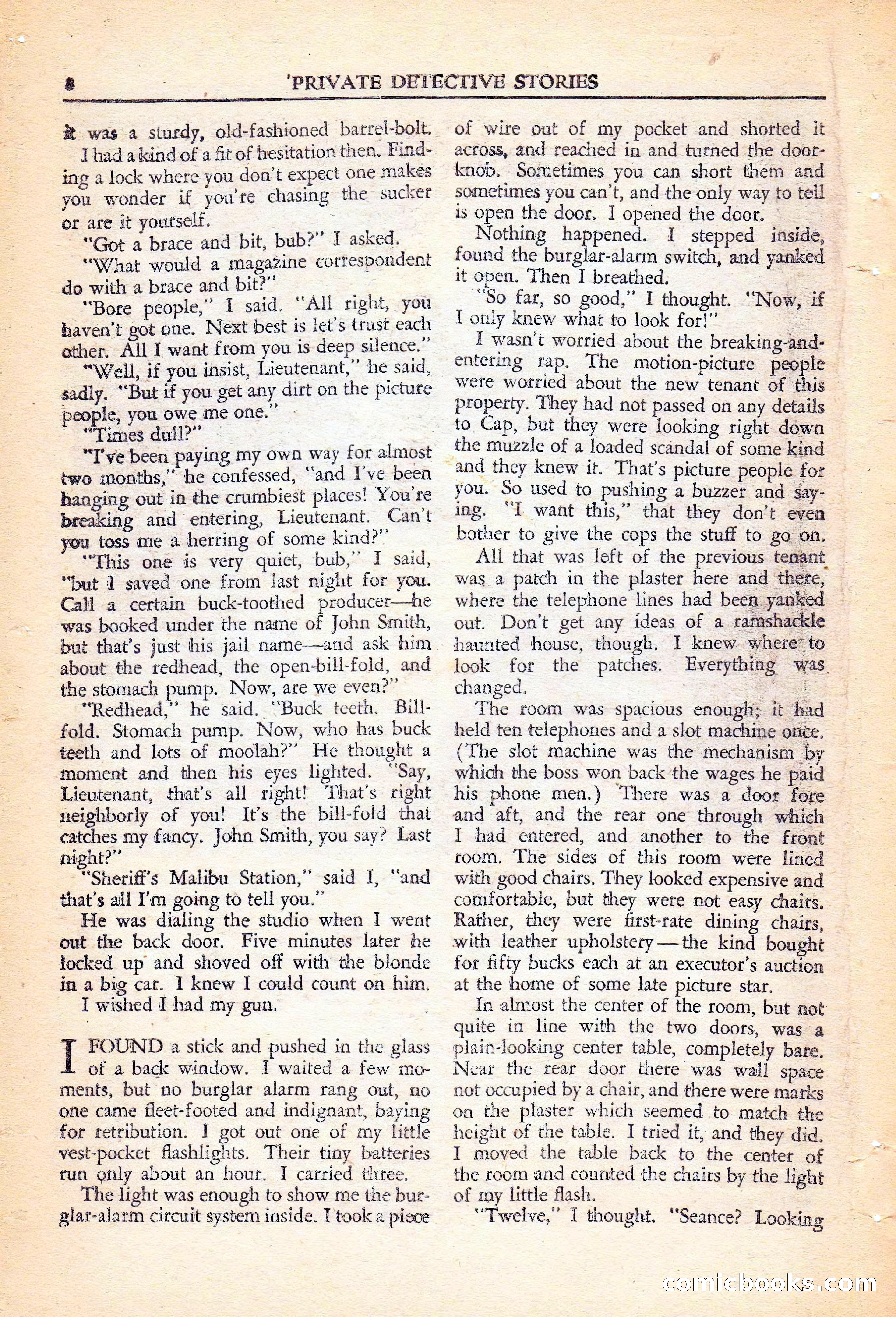 Private Detective Stories, November 1946 — page 10 of 99