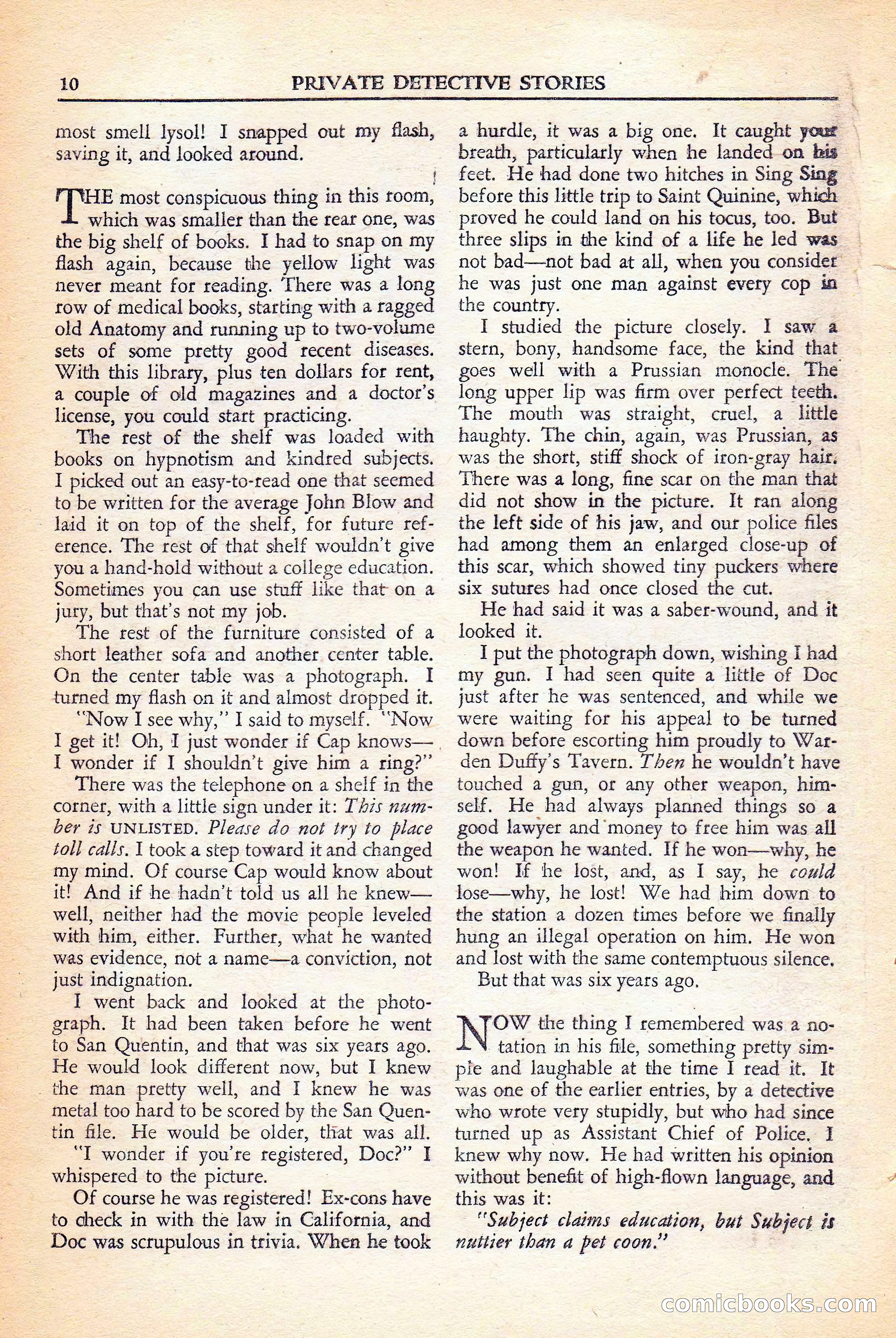Private Detective Stories, November 1946 — page 12 of 99