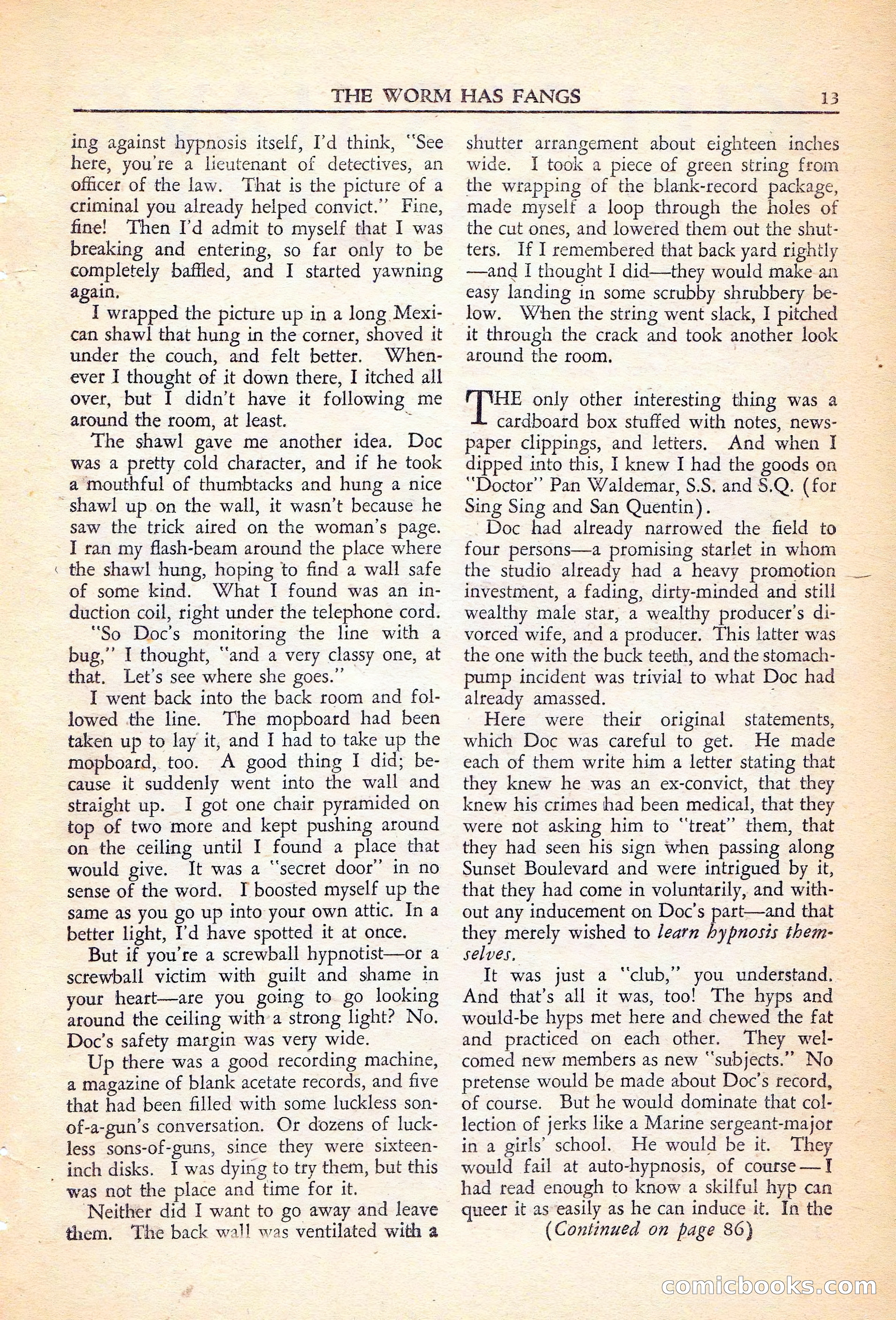 Private Detective Stories, November 1946 — page 15 of 99