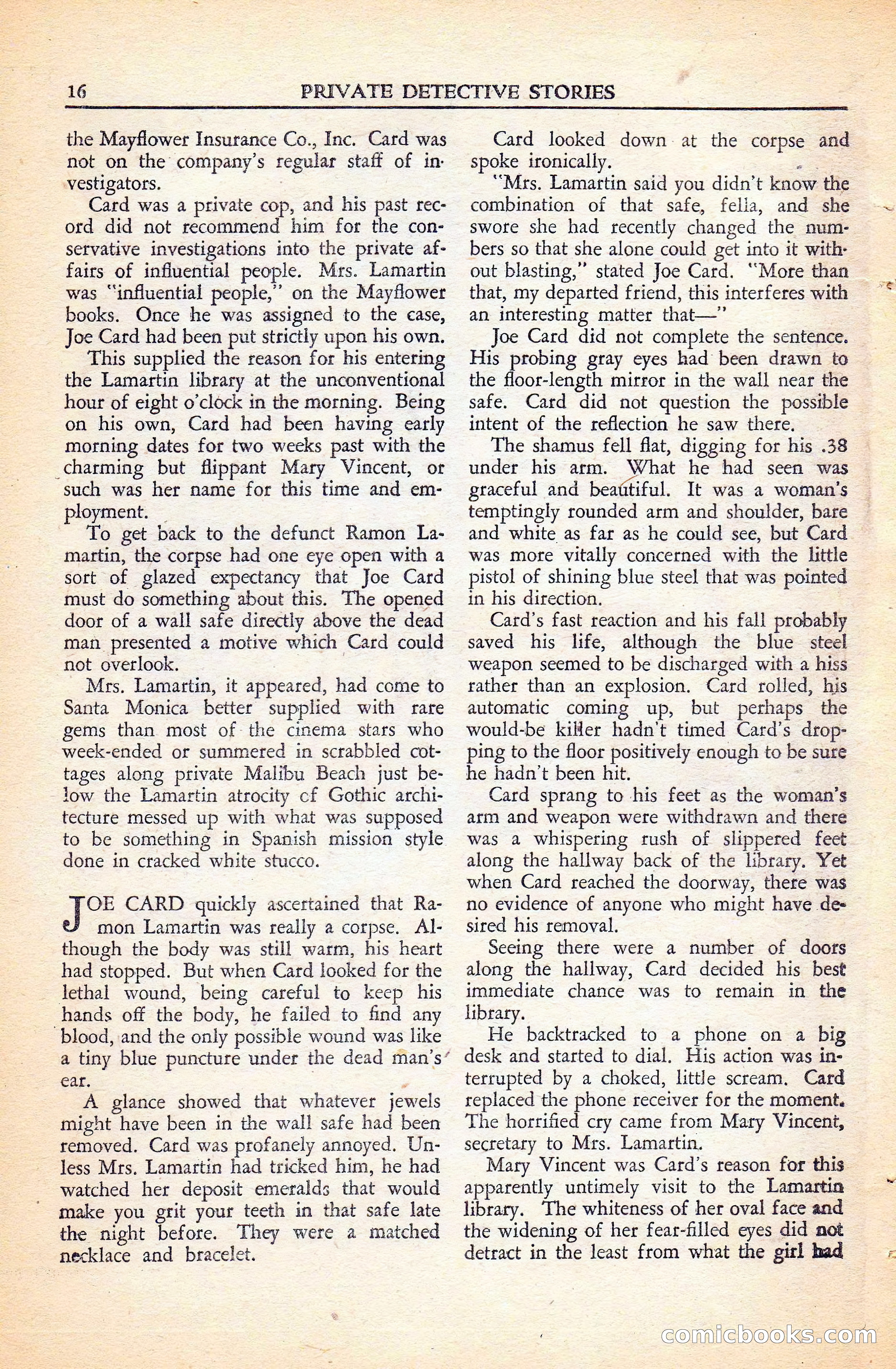 Private Detective Stories, November 1946 — page 18 of 99