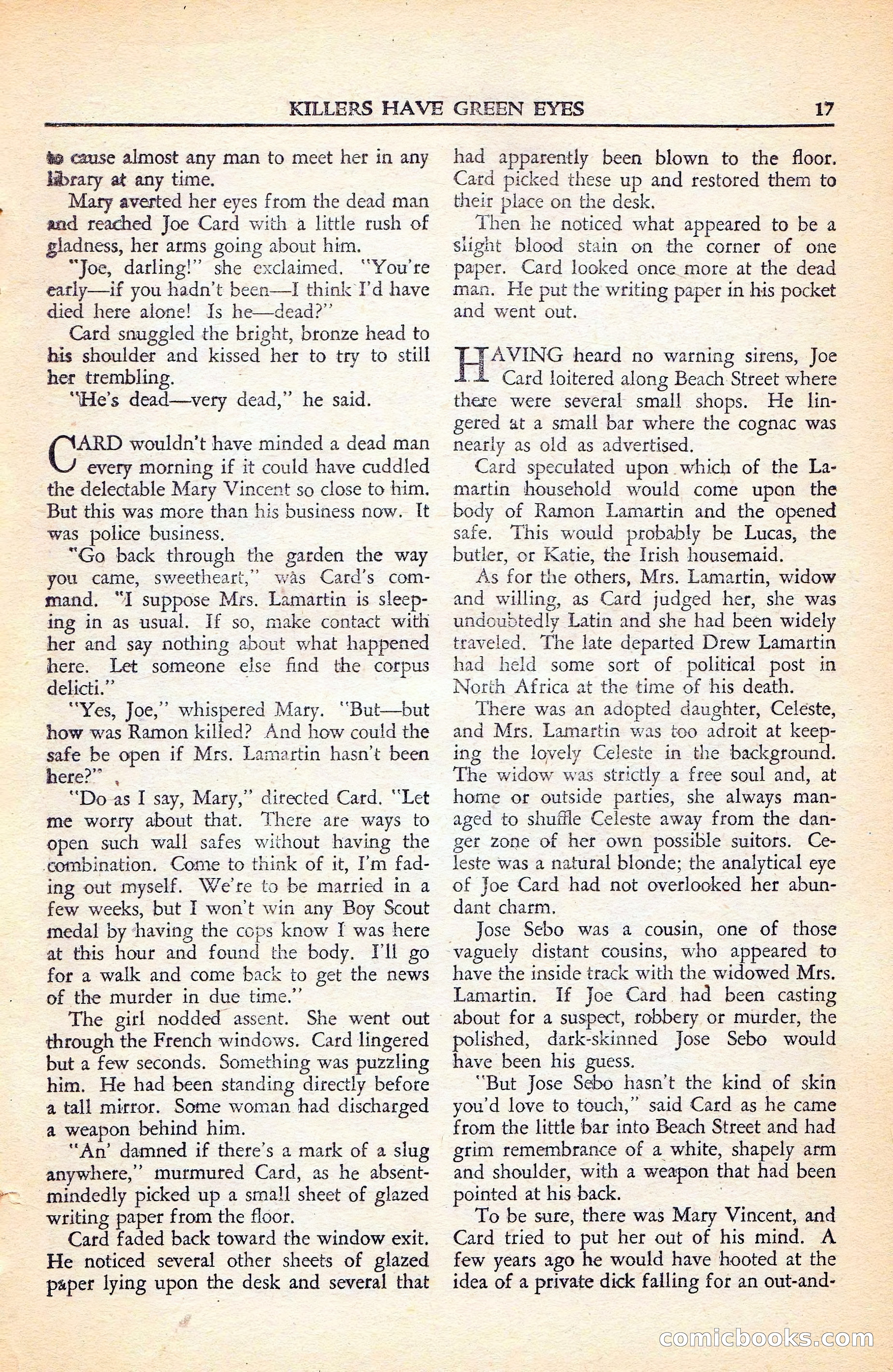Private Detective Stories, November 1946 — page 19 of 99