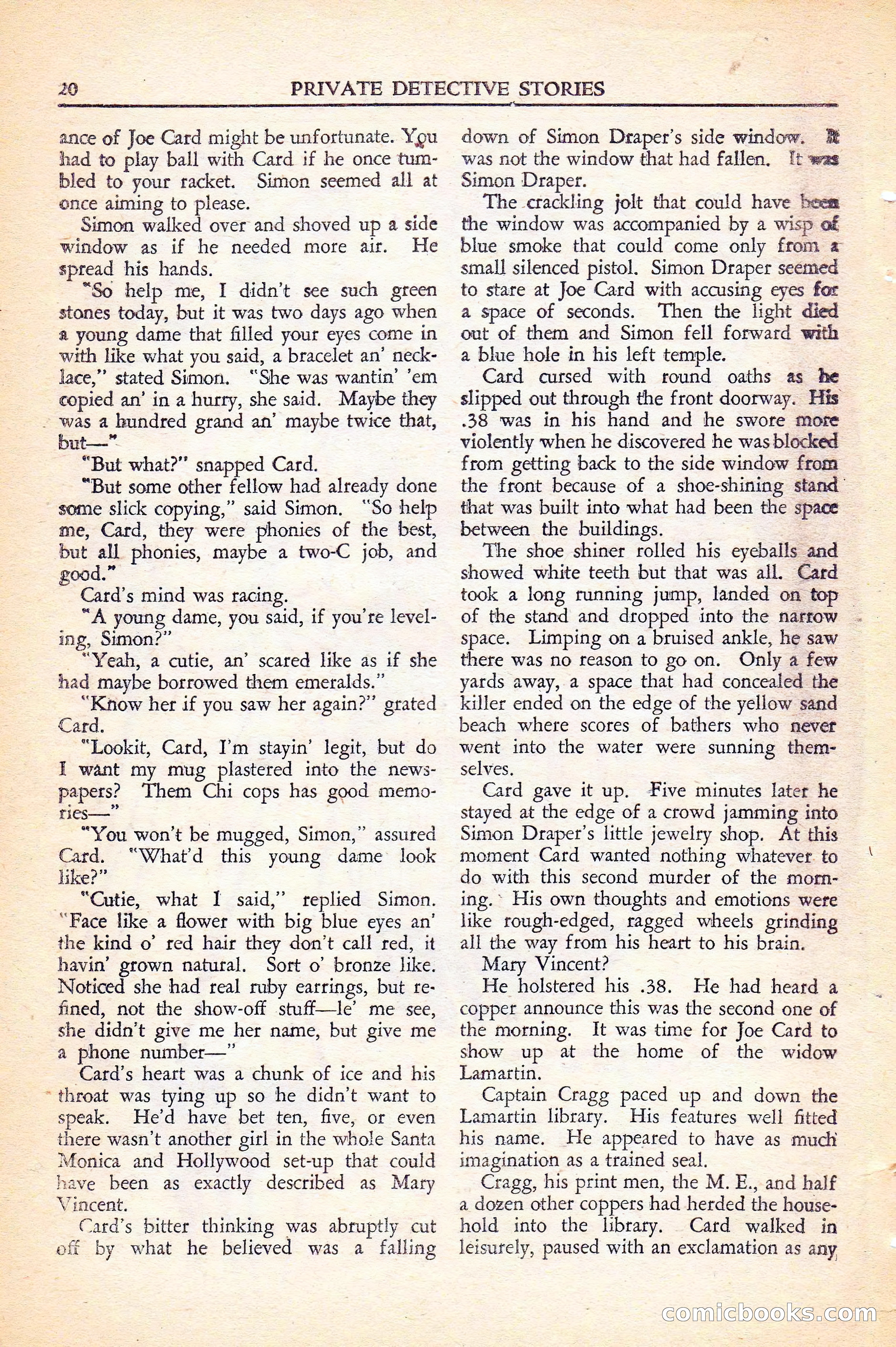 Private Detective Stories, November 1946 — page 22 of 99