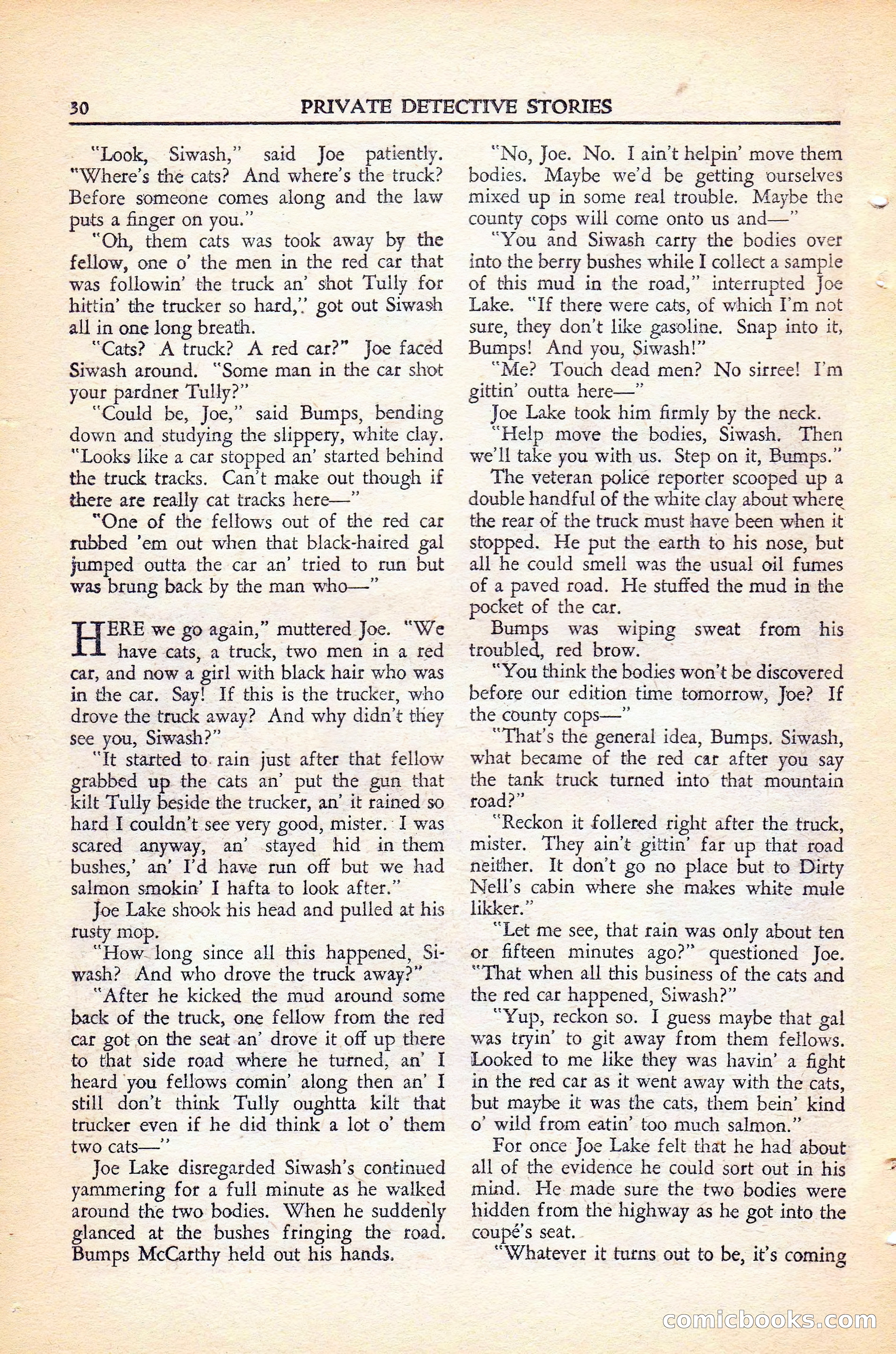 Private Detective Stories, November 1946 — page 32 of 99