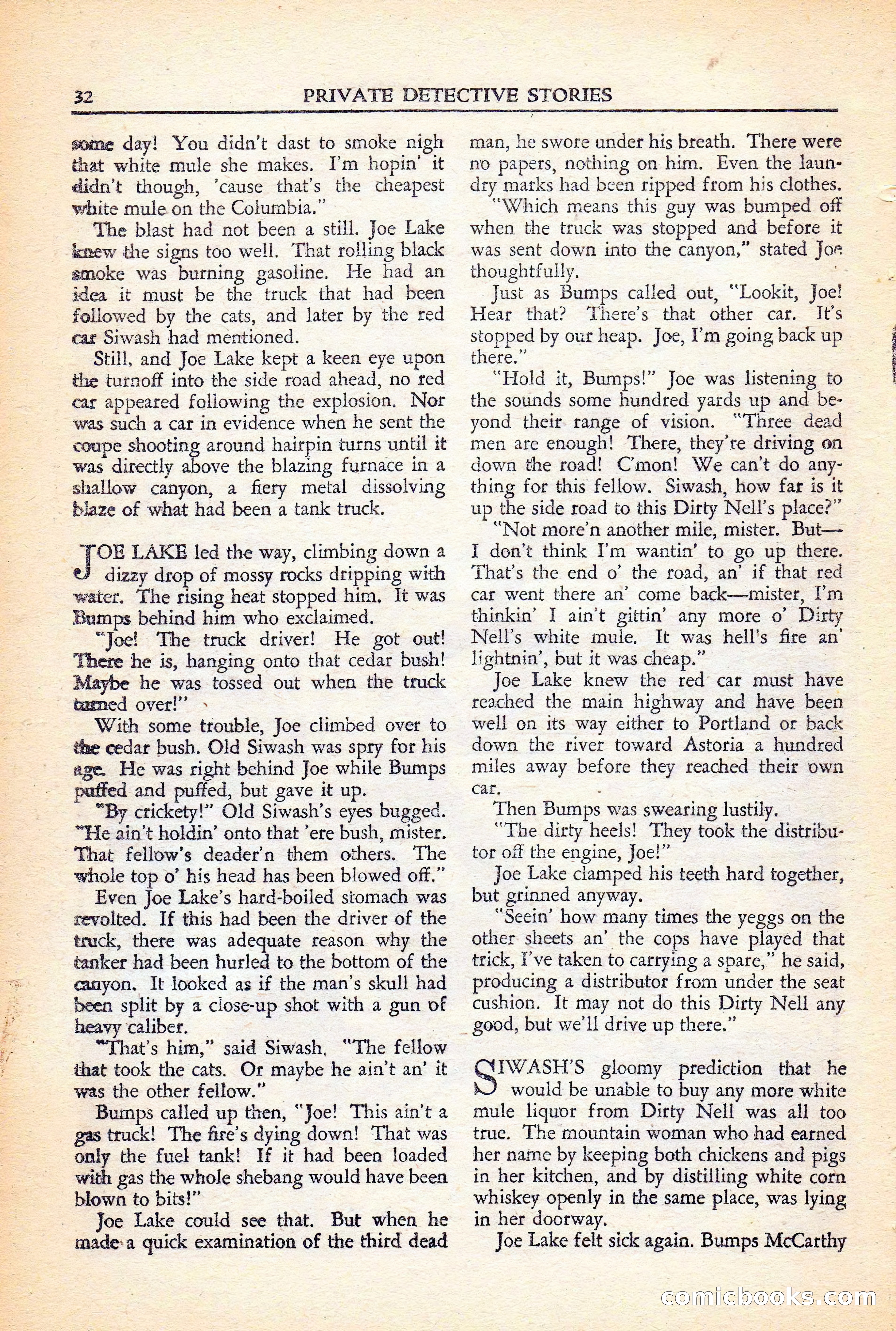 Private Detective Stories, November 1946 — page 34 of 99