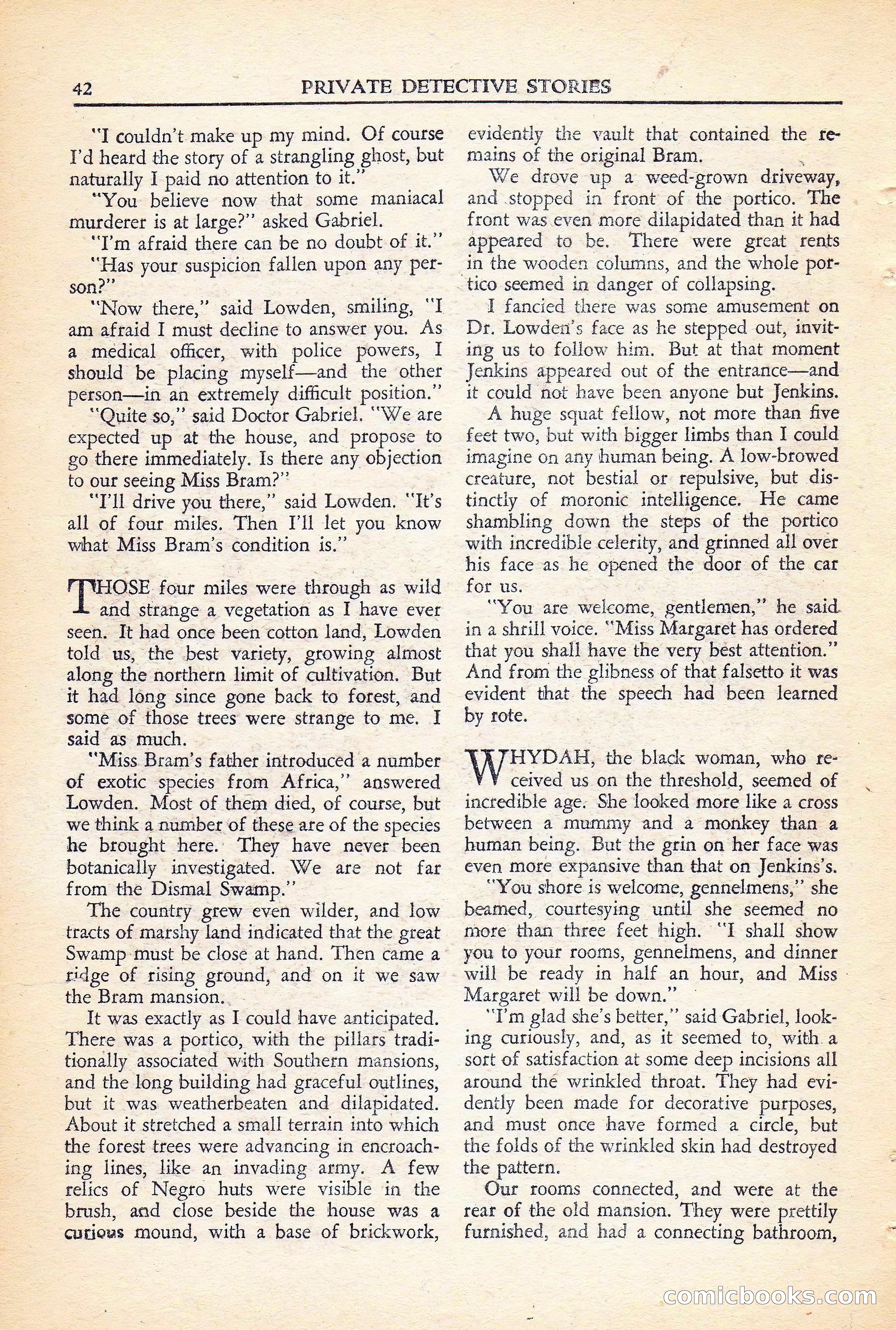 Private Detective Stories, November 1946 — page 44 of 99