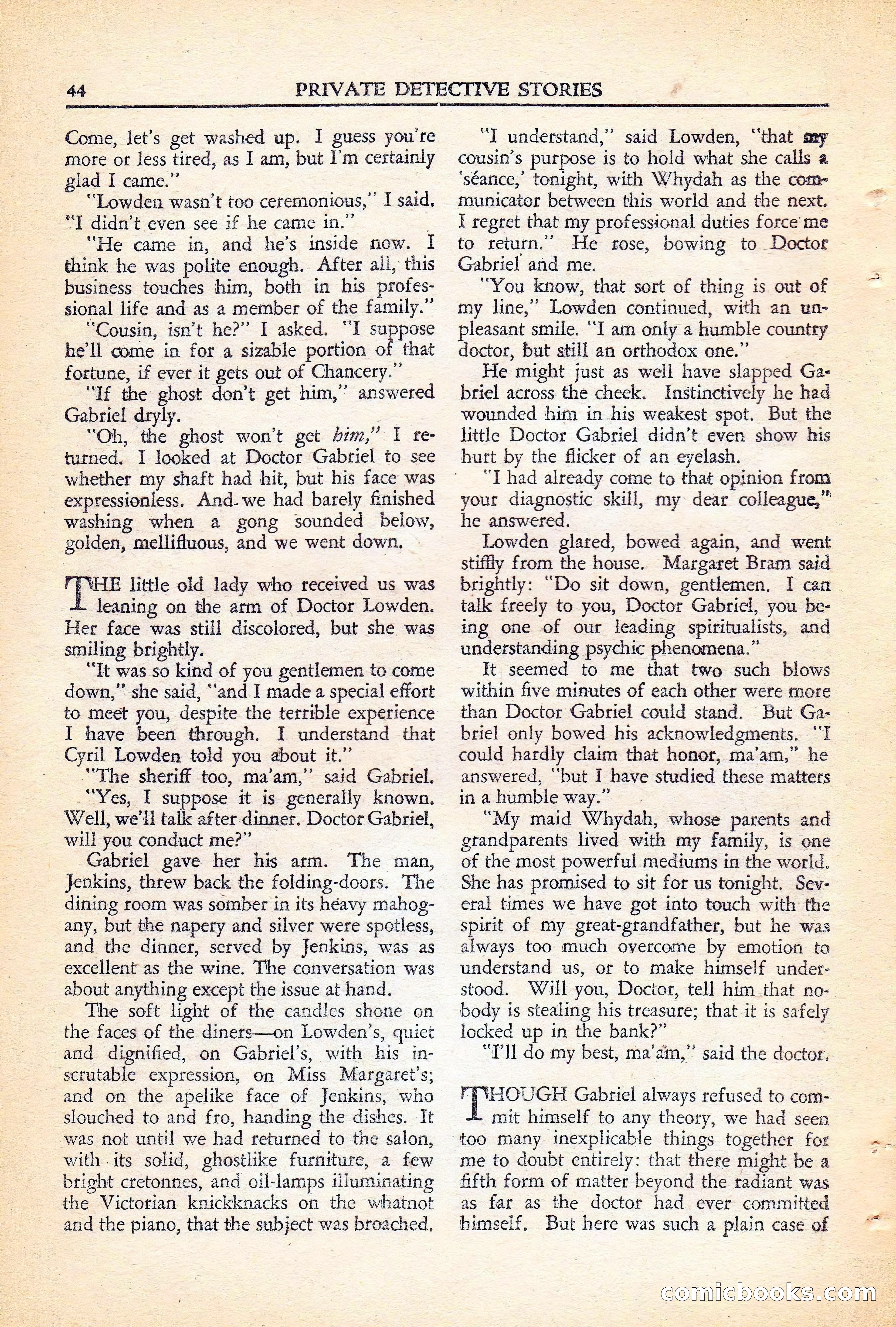 Private Detective Stories, November 1946 — page 46 of 99
