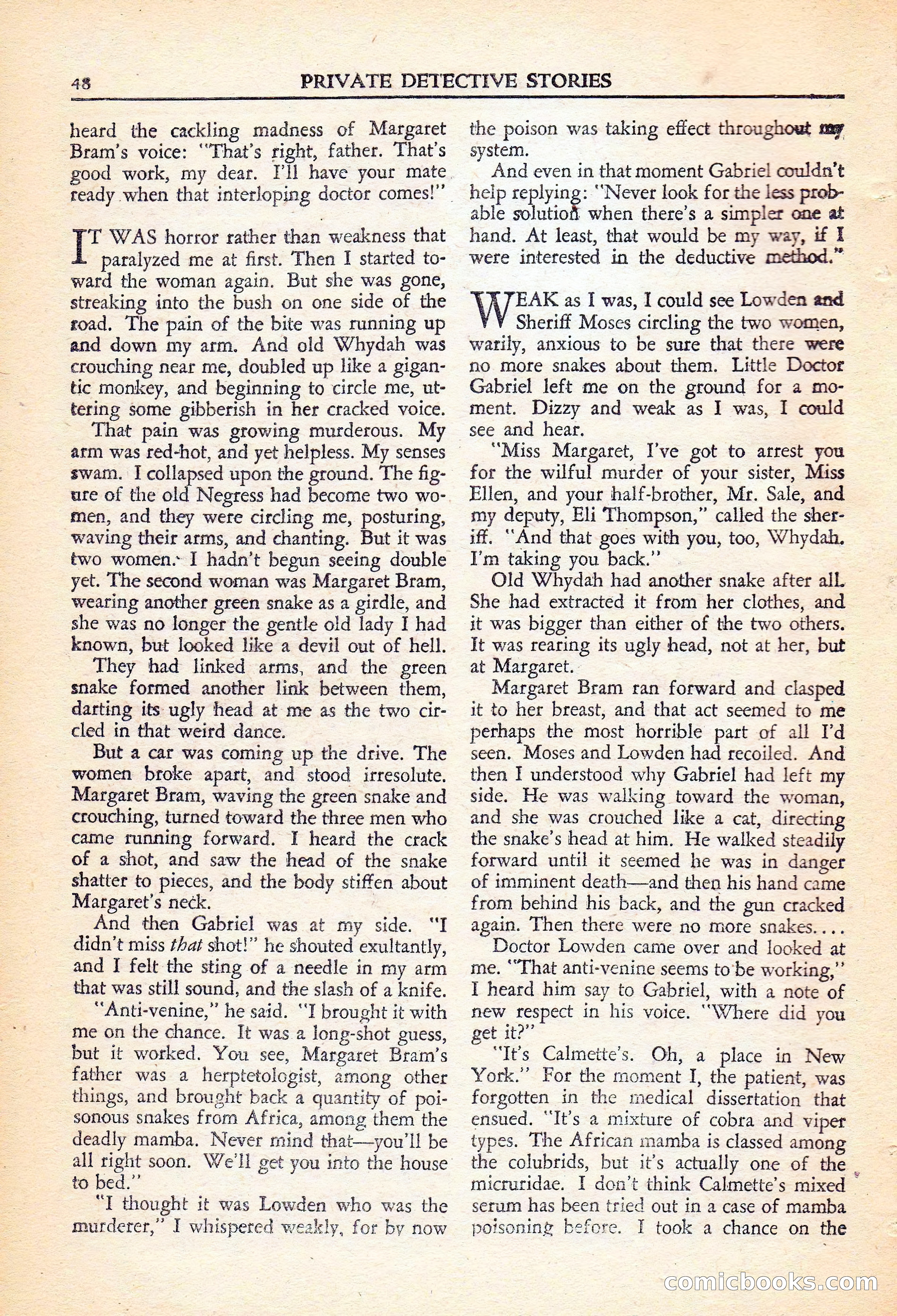 Private Detective Stories, November 1946 — page 50 of 99