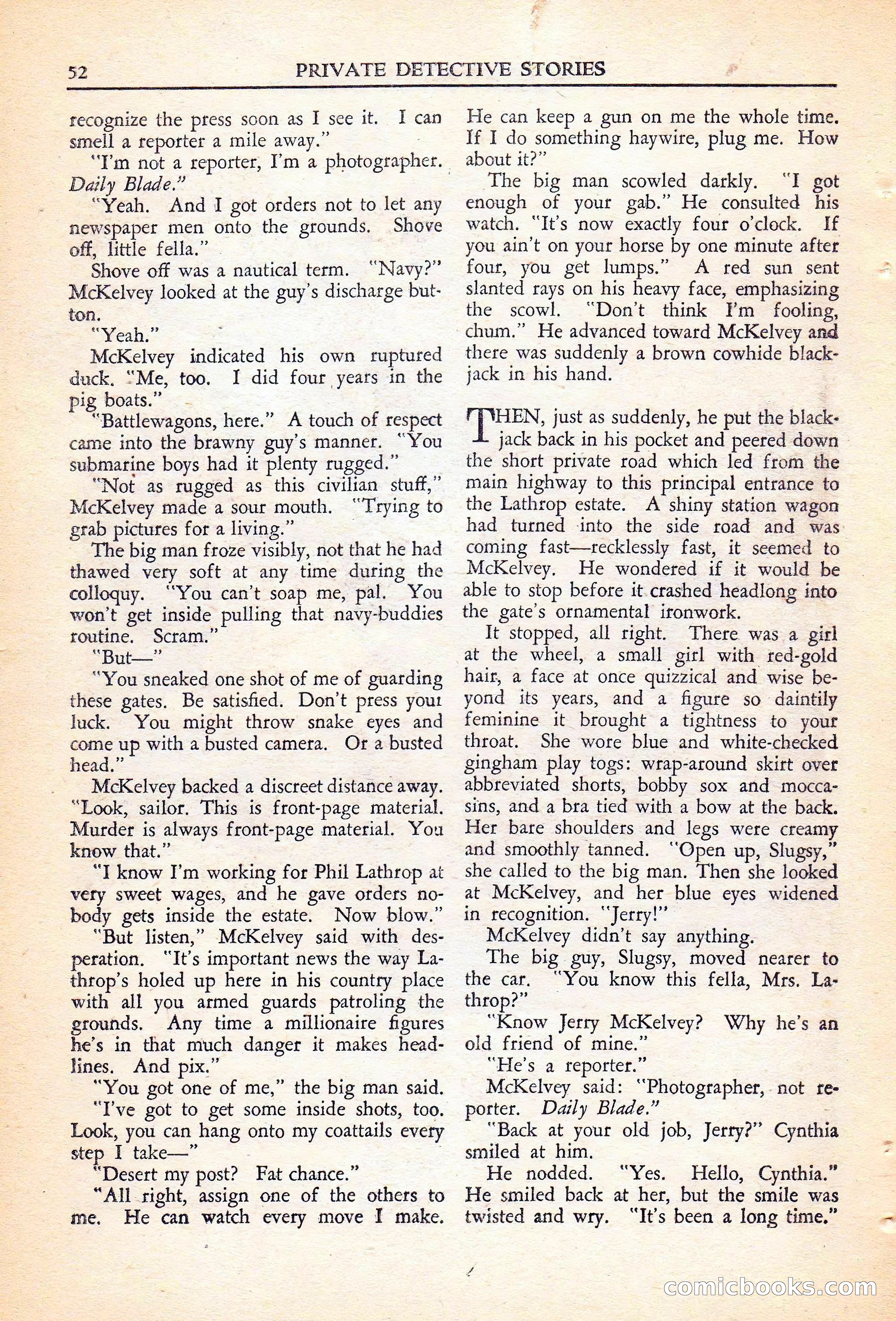 Private Detective Stories, November 1946 — page 54 of 99
