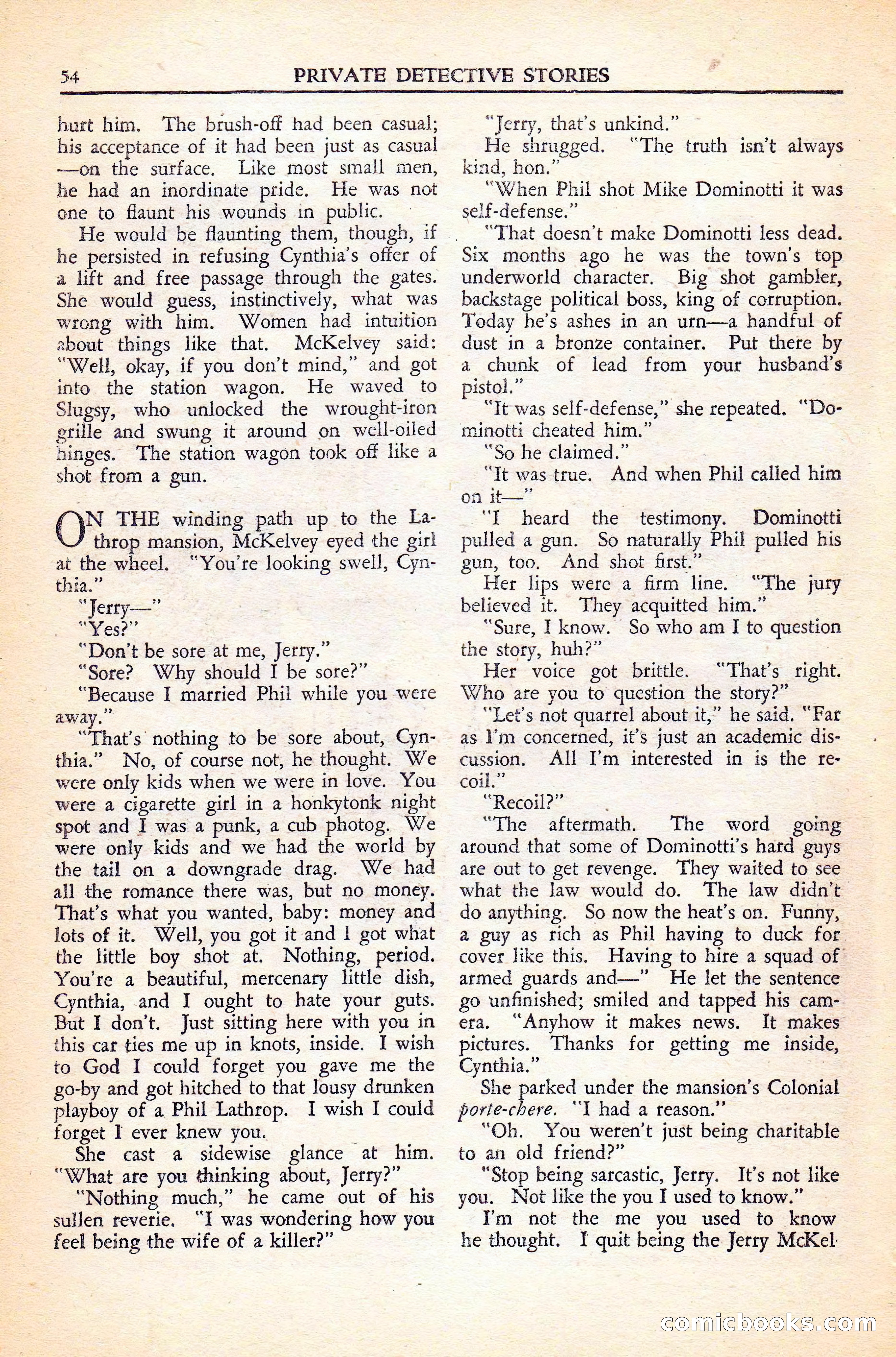 Private Detective Stories, November 1946 — page 56 of 99