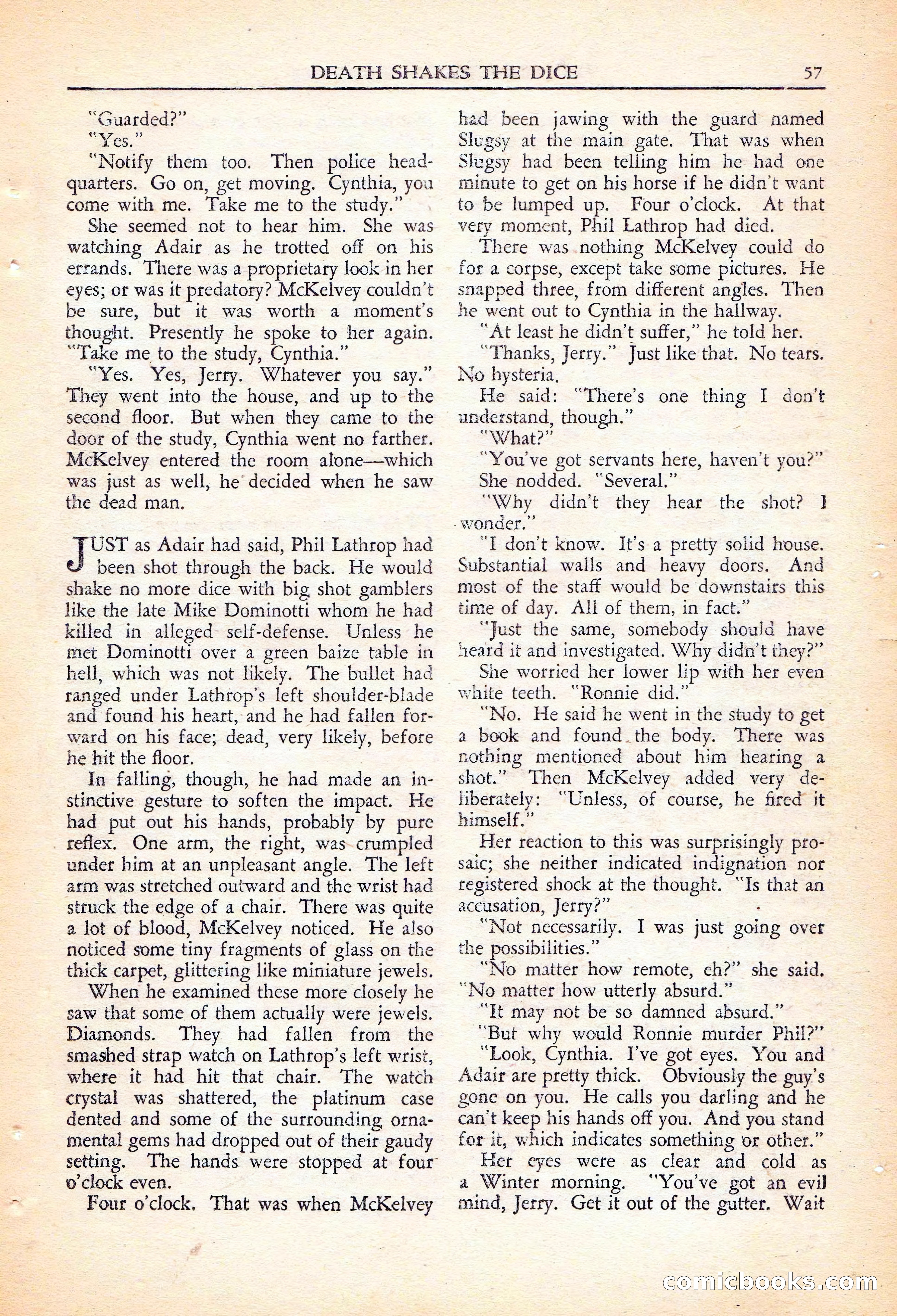 Private Detective Stories, November 1946 — page 59 of 99