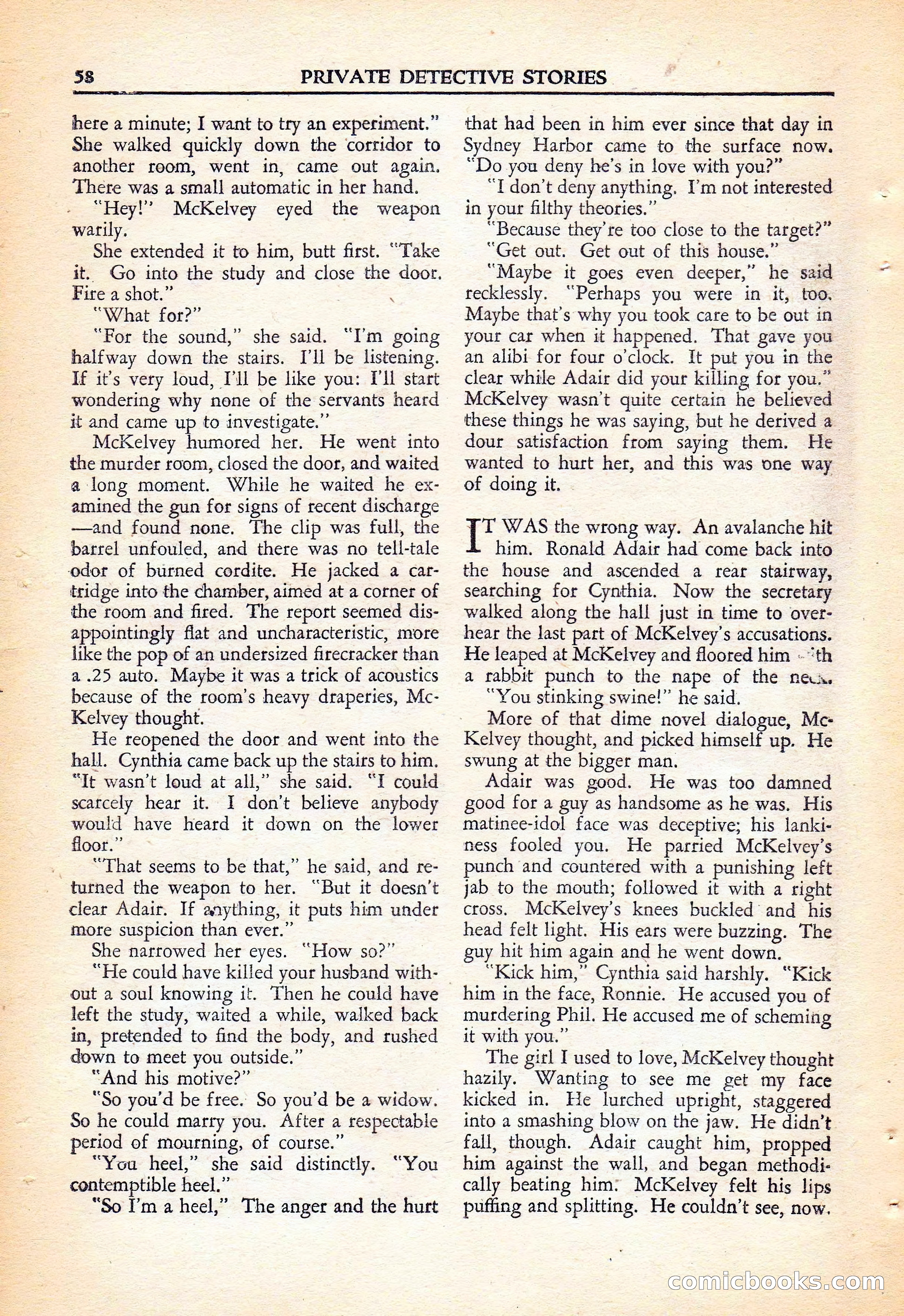 Private Detective Stories, November 1946 — page 60 of 99