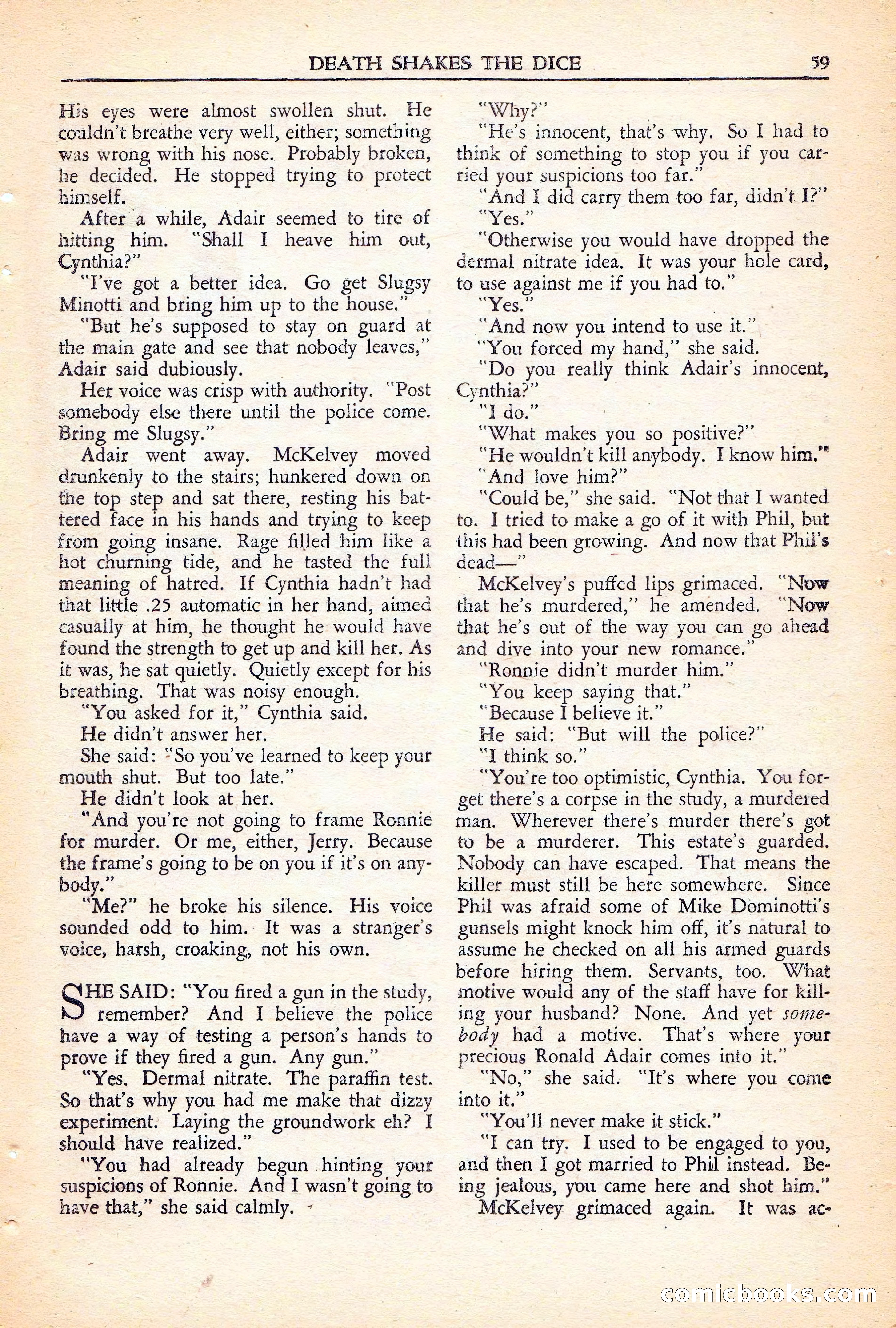 Private Detective Stories, November 1946 — page 61 of 99