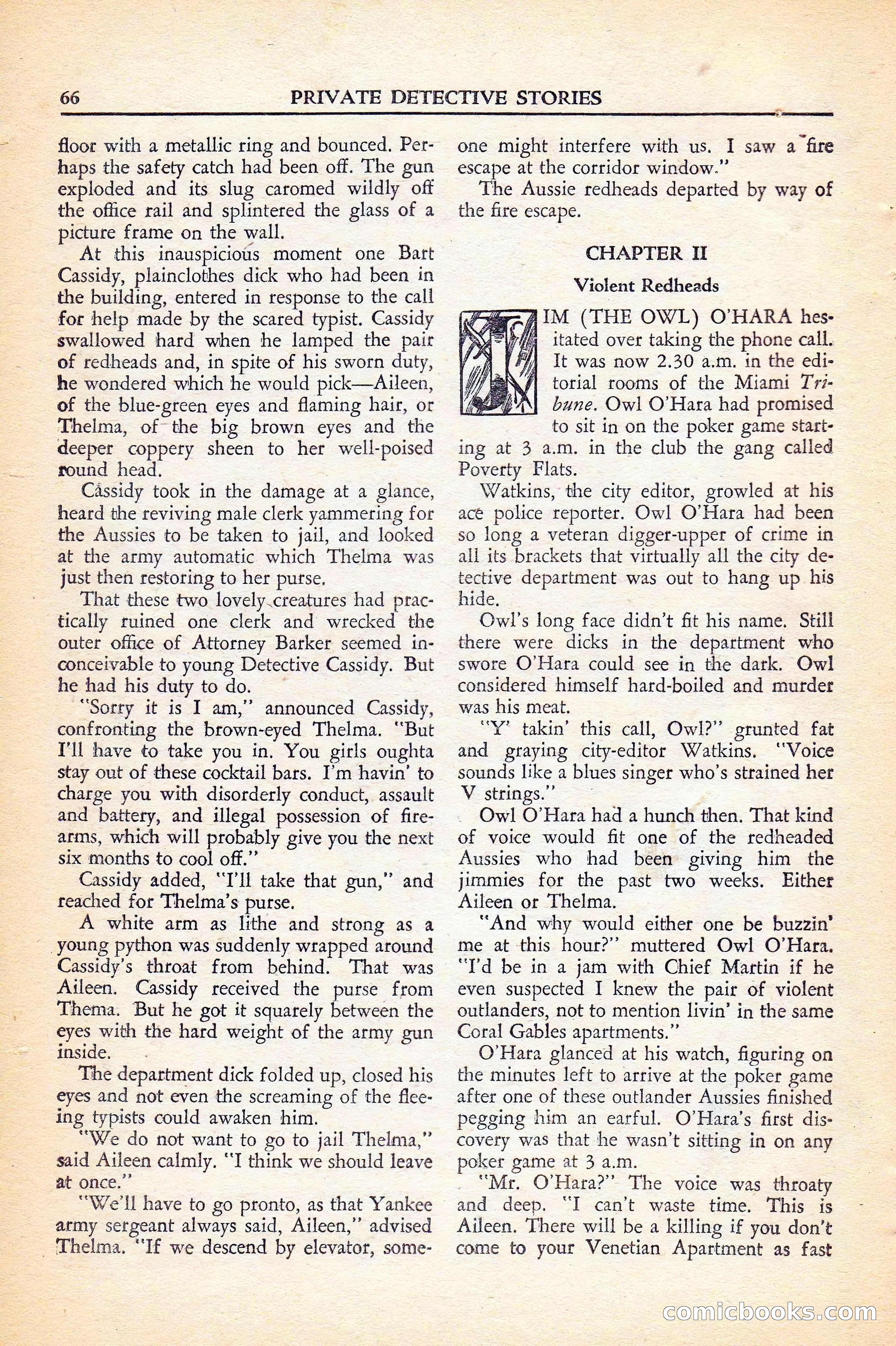 Private Detective Stories, November 1946 — page 68 of 99