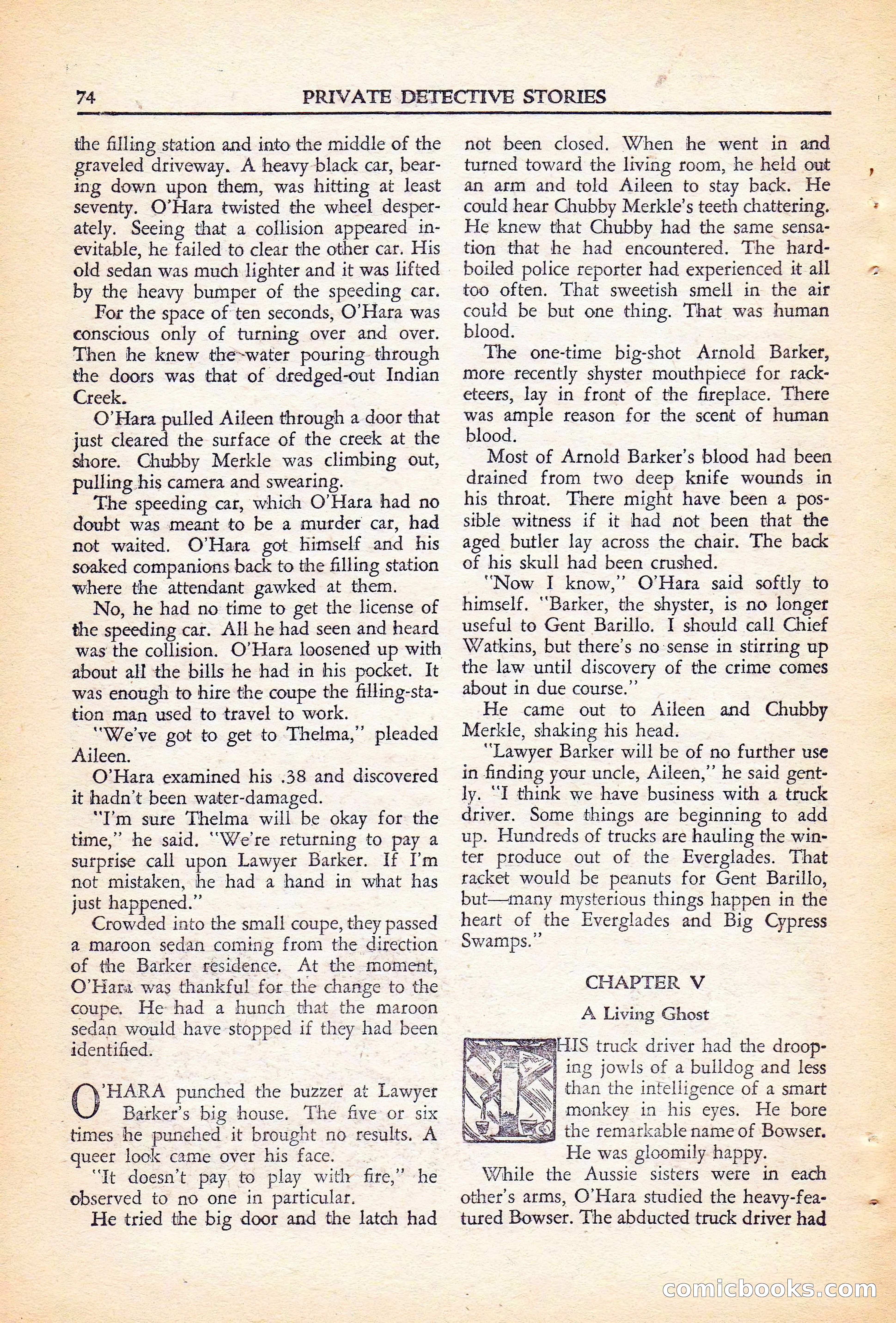Private Detective Stories, November 1946 — page 76 of 99