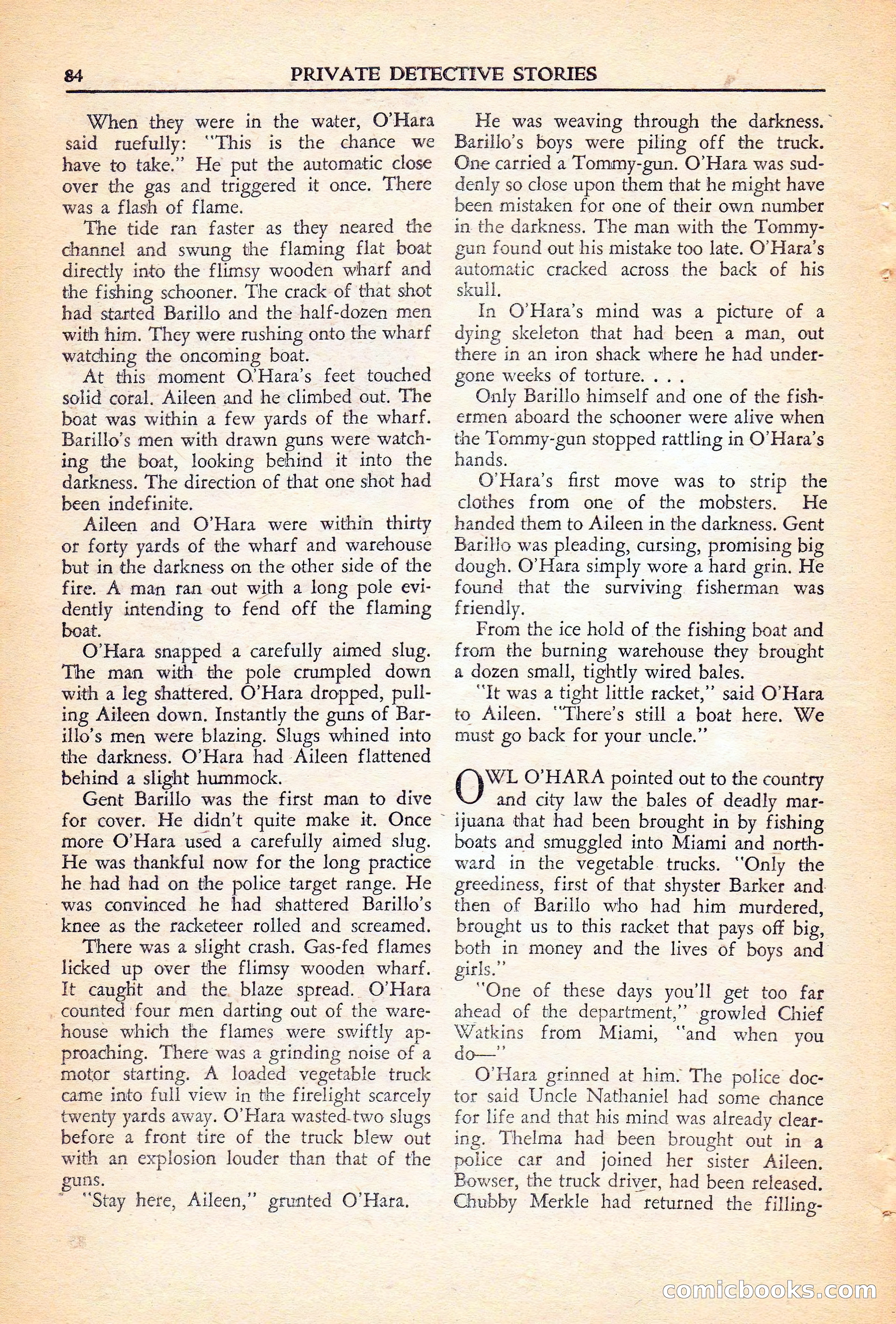 Private Detective Stories, November 1946 — page 86 of 99