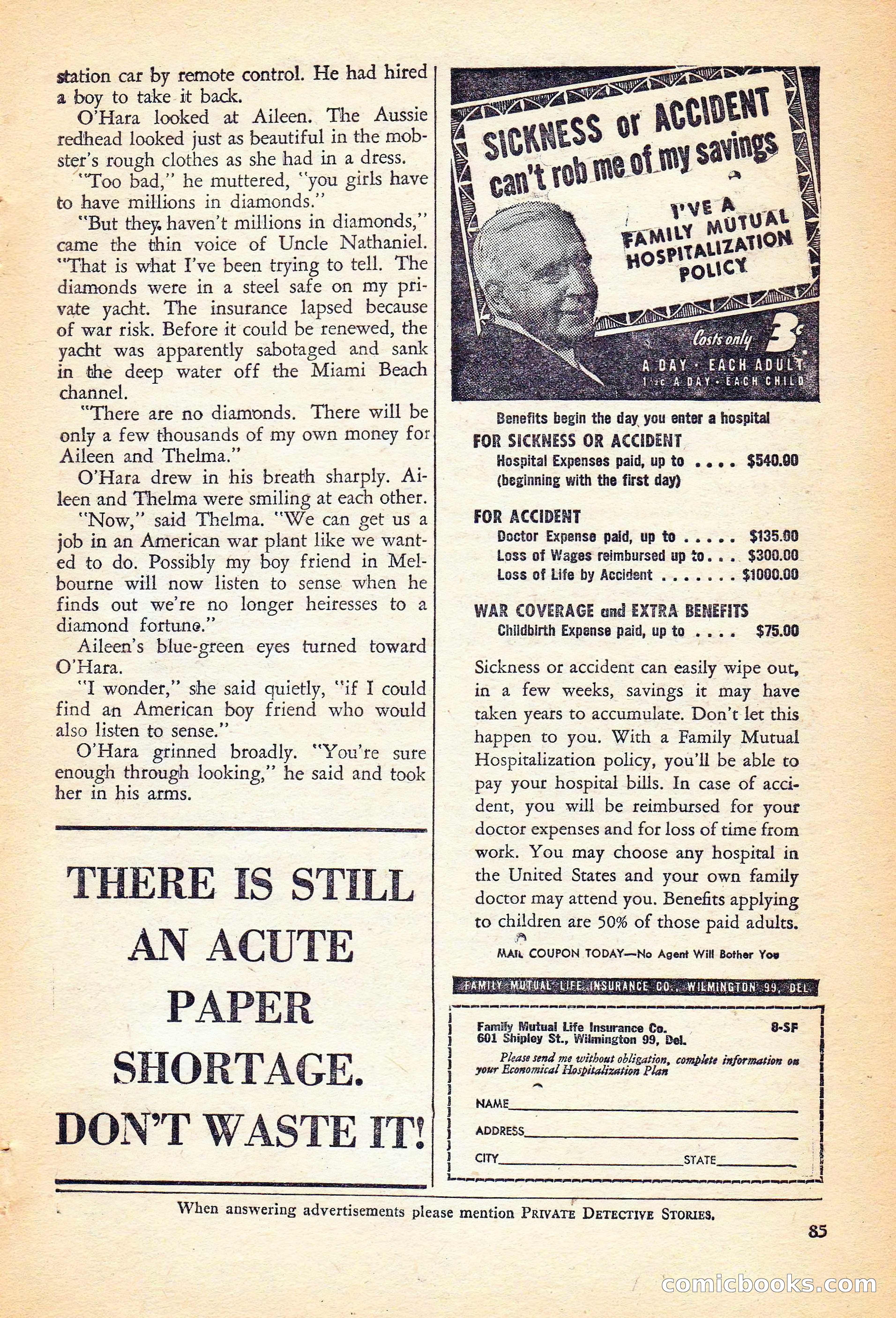 Private Detective Stories, November 1946 — page 87 of 99
