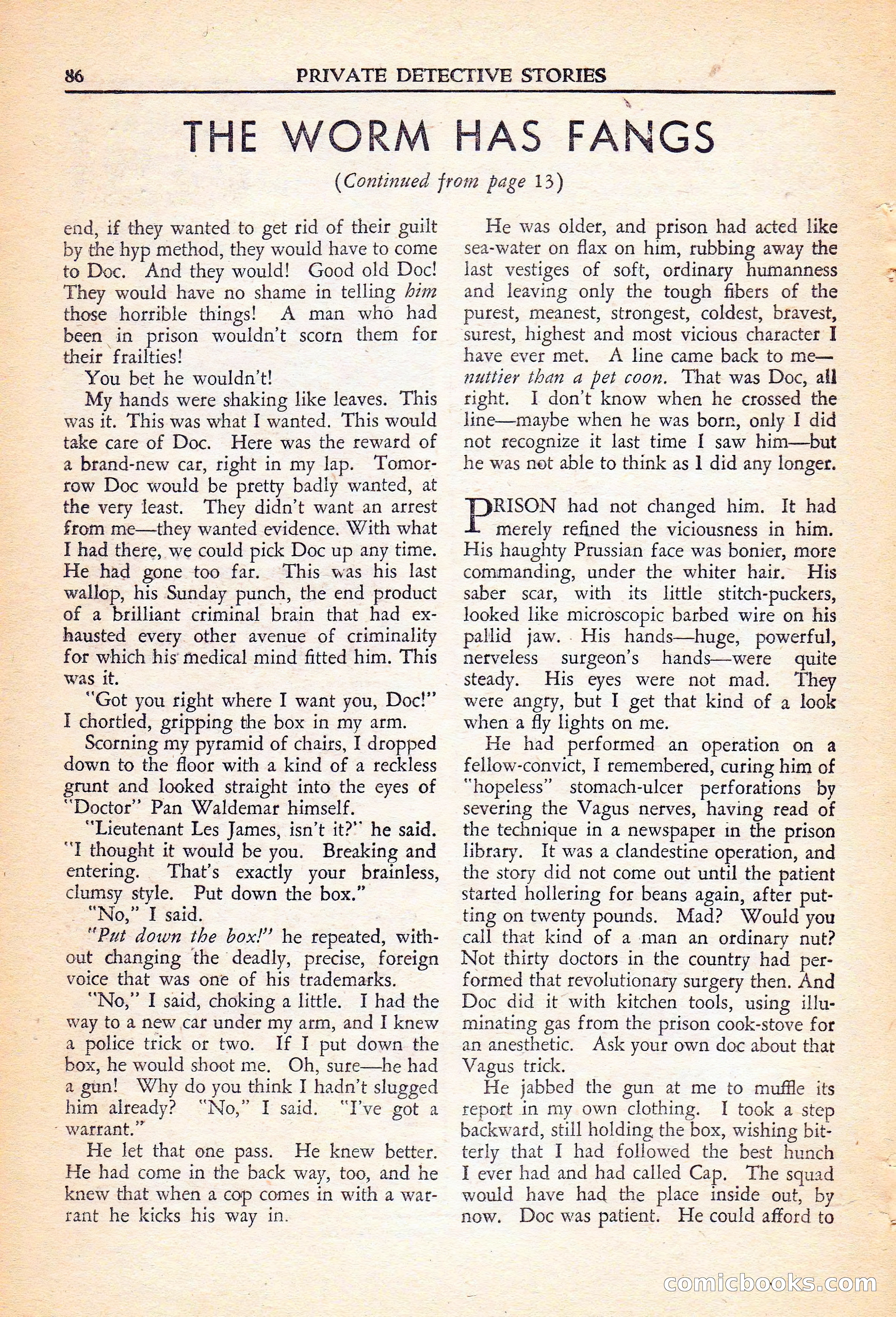 Private Detective Stories, November 1946 — page 88 of 99