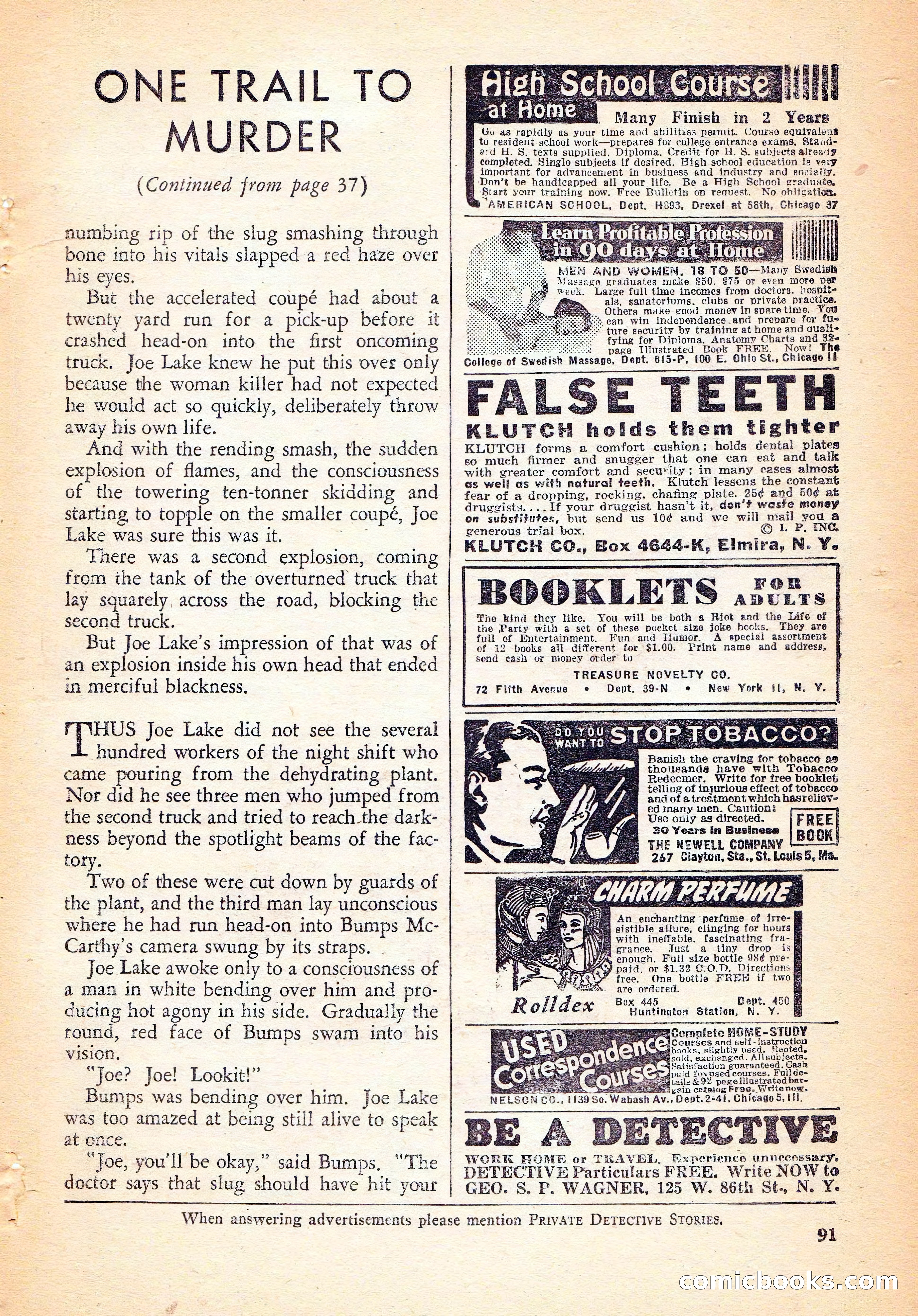 Private Detective Stories, November 1946 — page 93 of 99