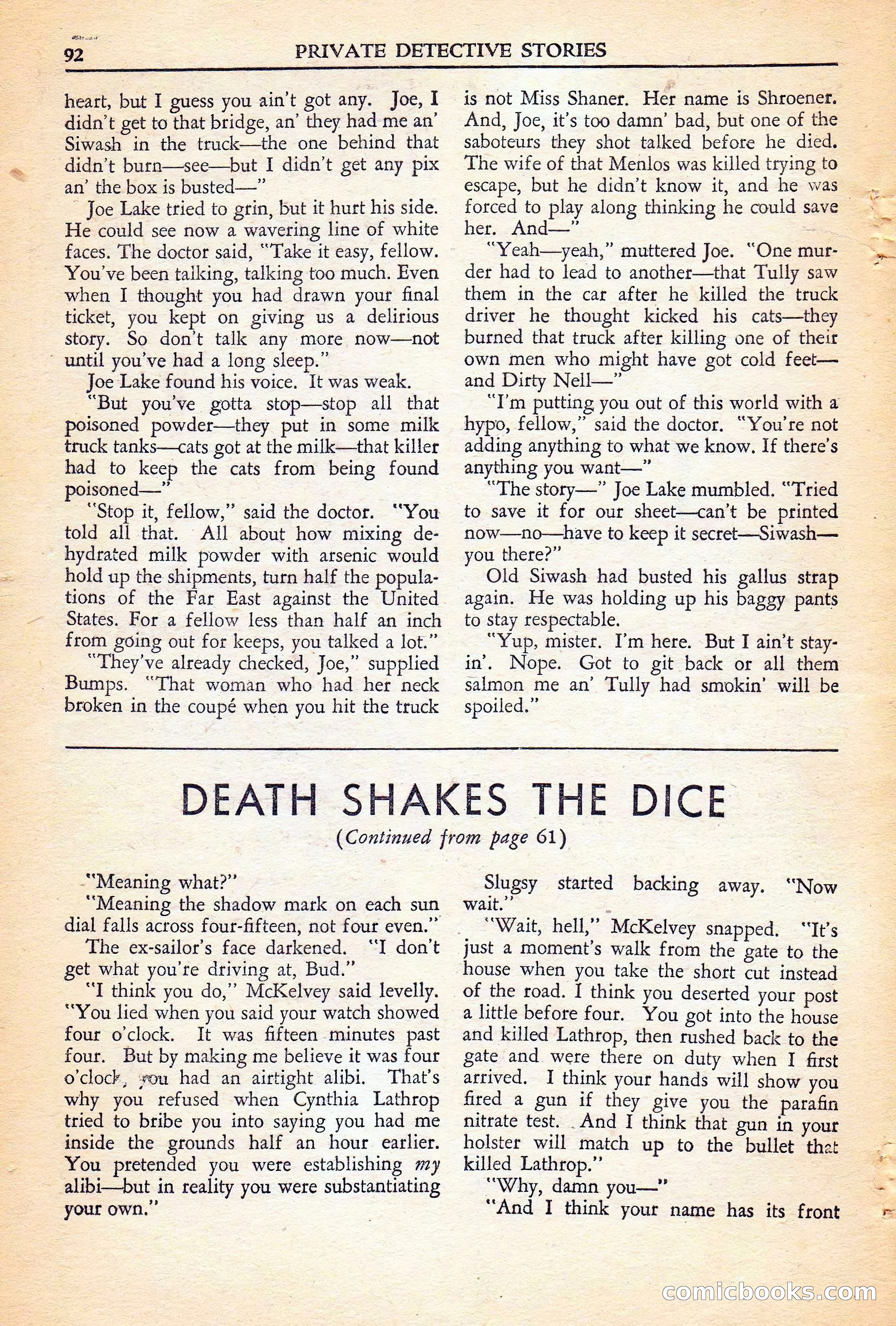 Private Detective Stories, November 1946 — page 94 of 99