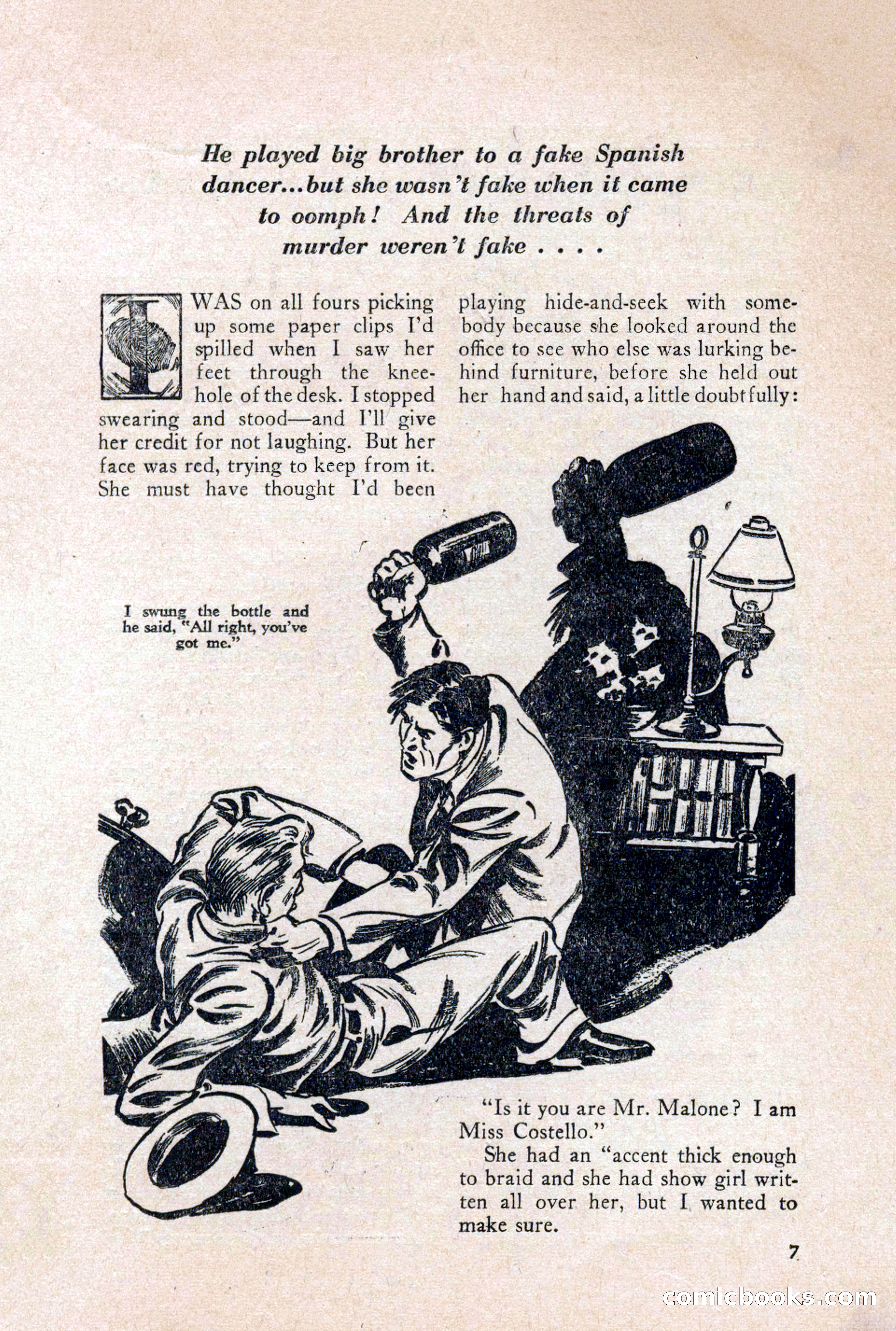 Private Detective Stories, October 1940 — page 9 of 132