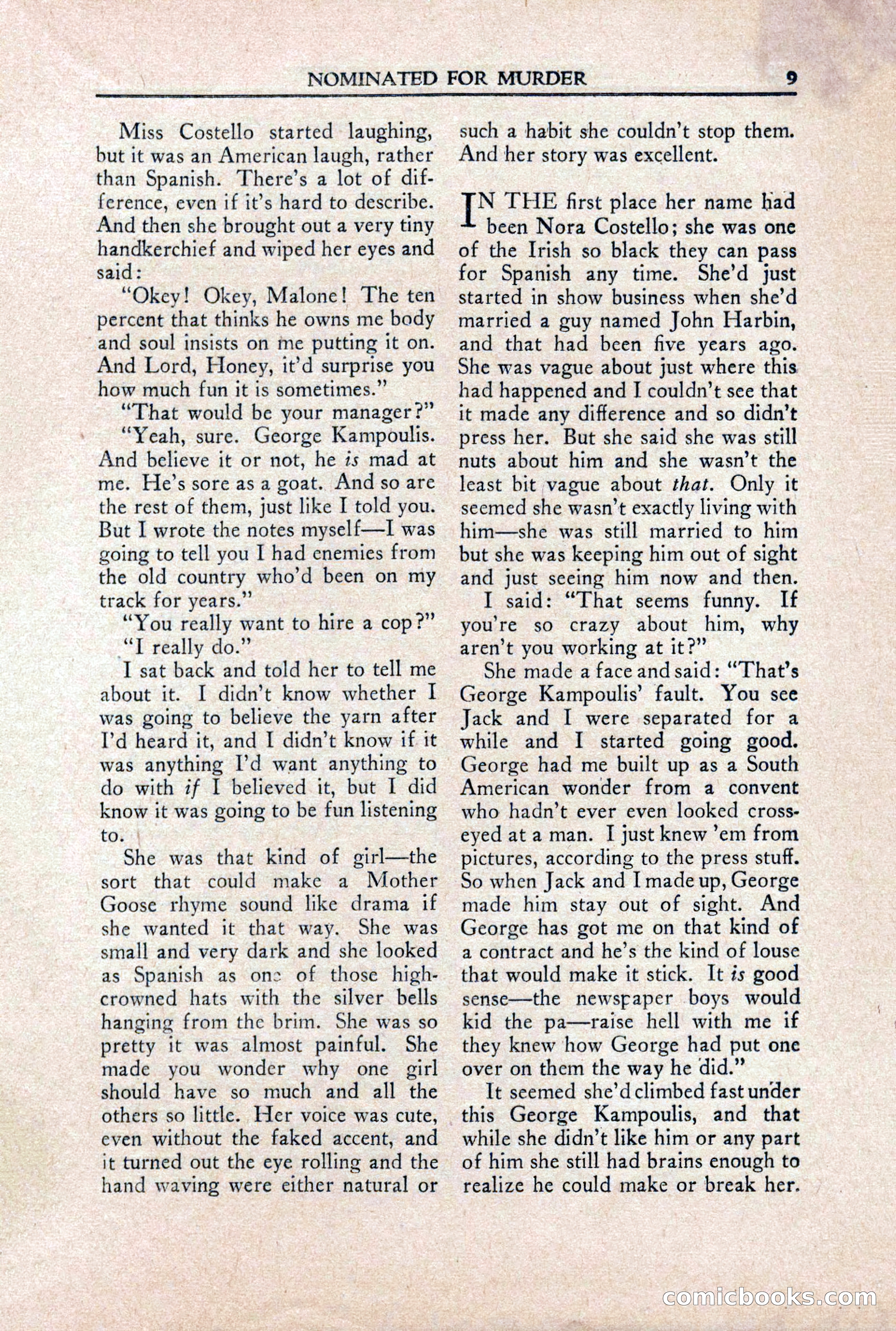 Private Detective Stories, October 1940 — page 11 of 132