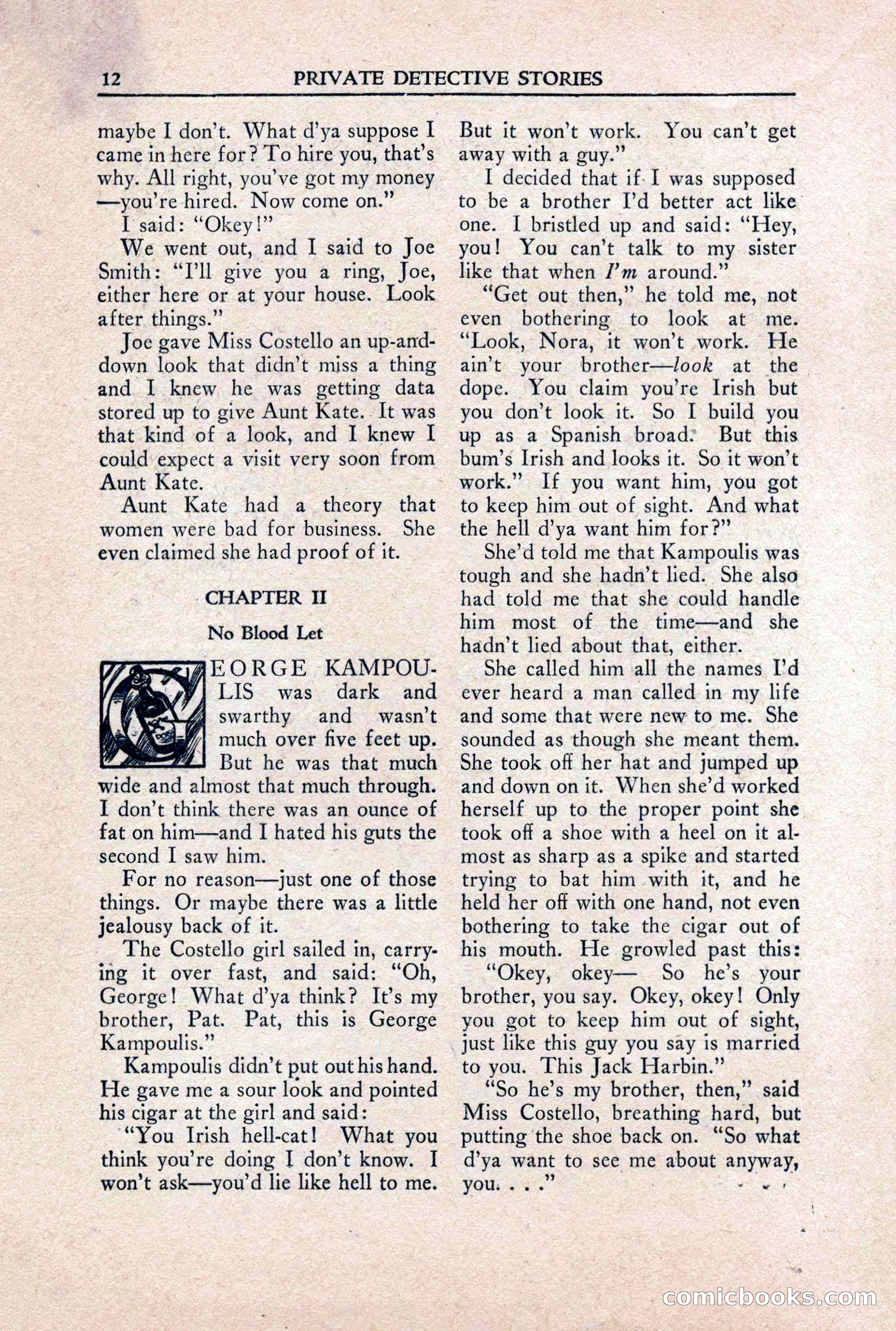 Private Detective Stories, October 1940 — page 14 of 132