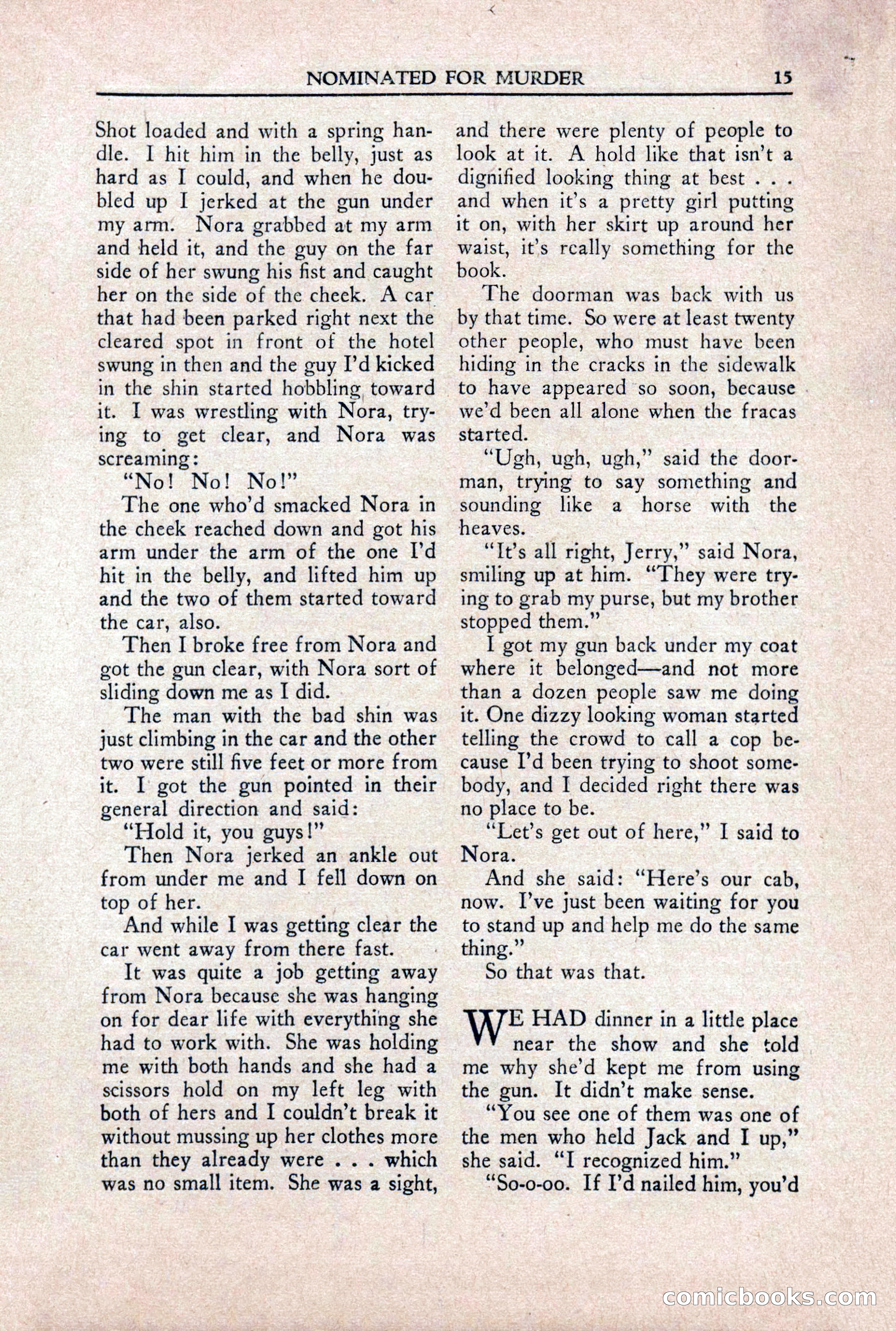 Private Detective Stories, October 1940 — page 17 of 132