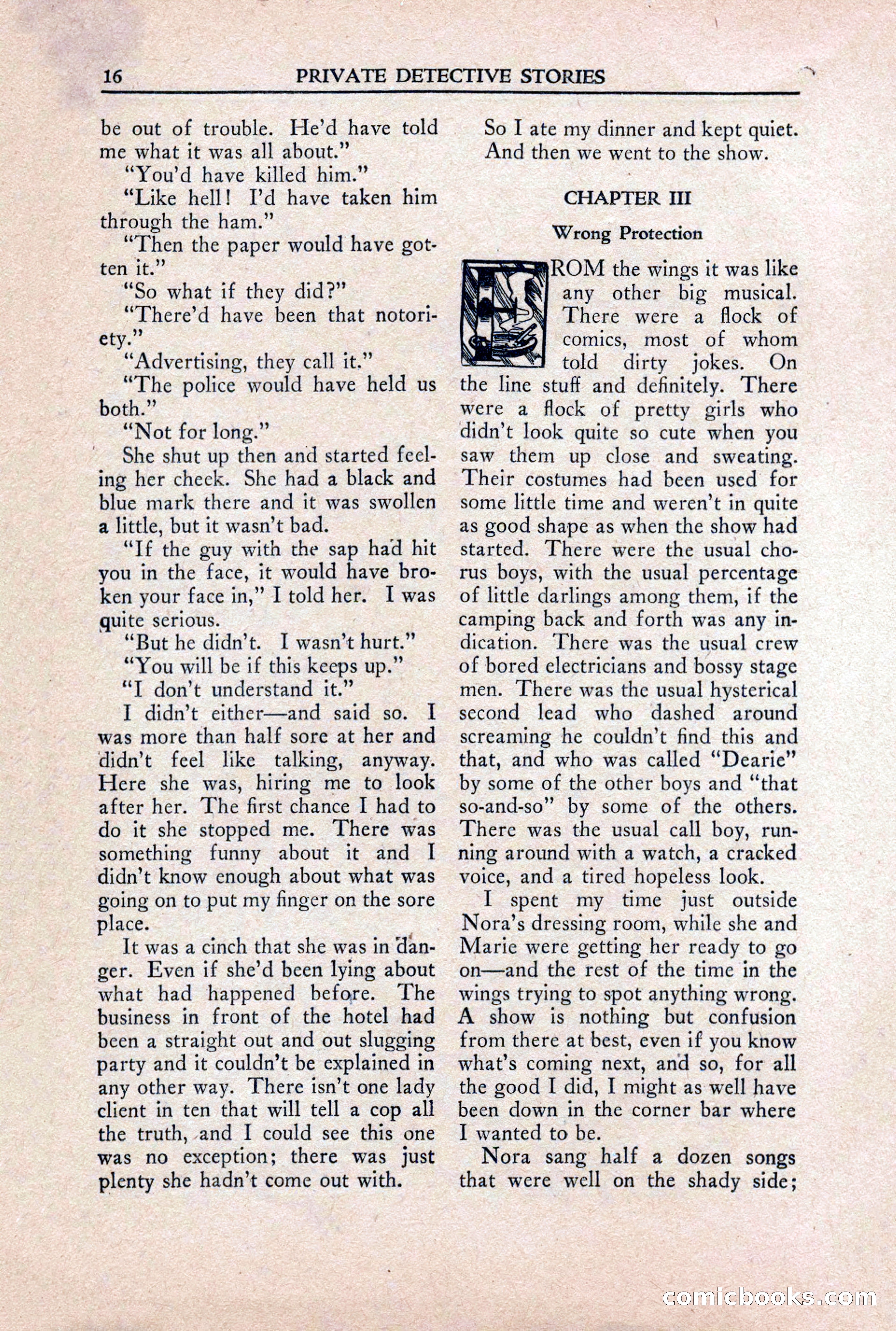 Private Detective Stories, October 1940 — page 18 of 132