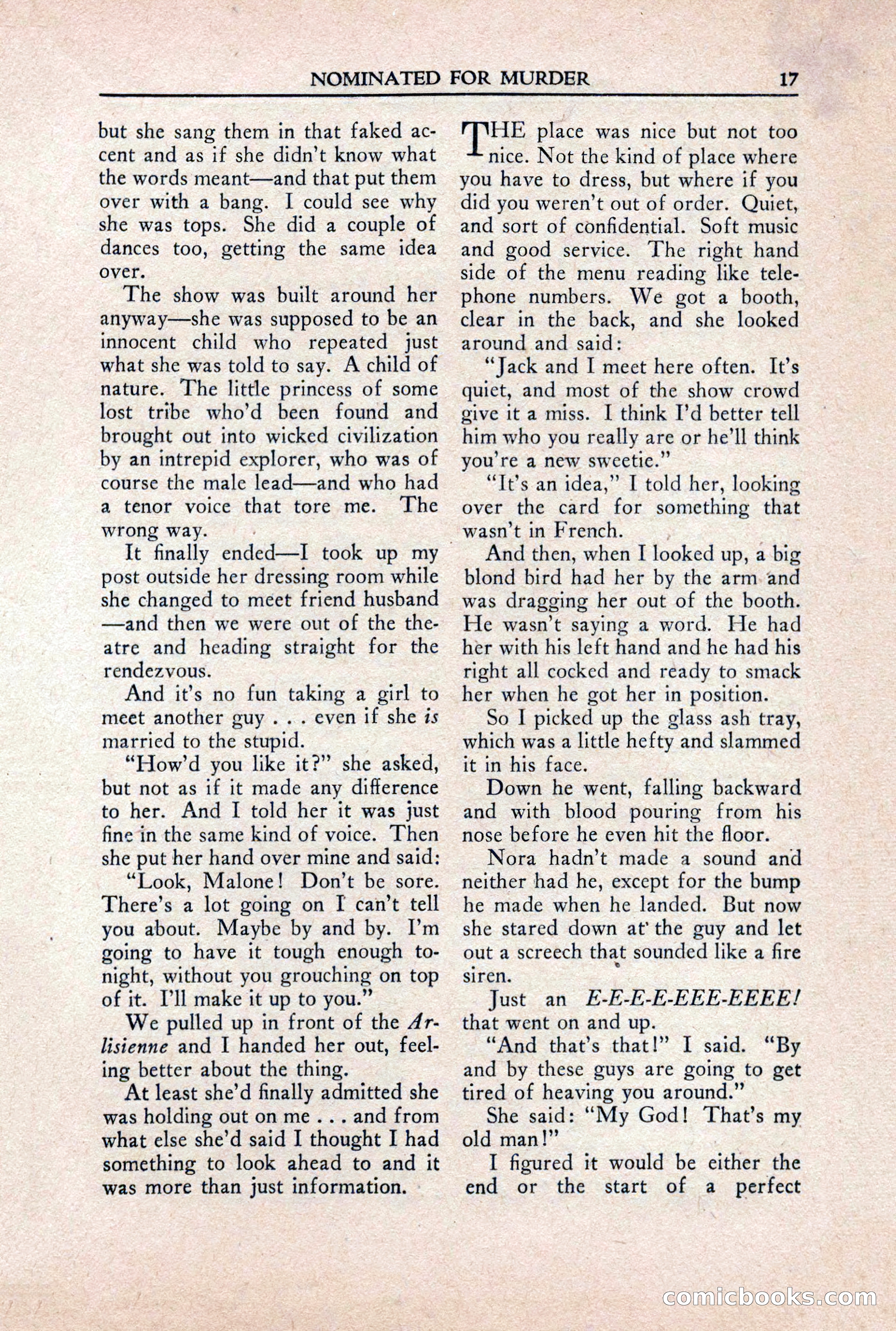 Private Detective Stories, October 1940 — page 19 of 132