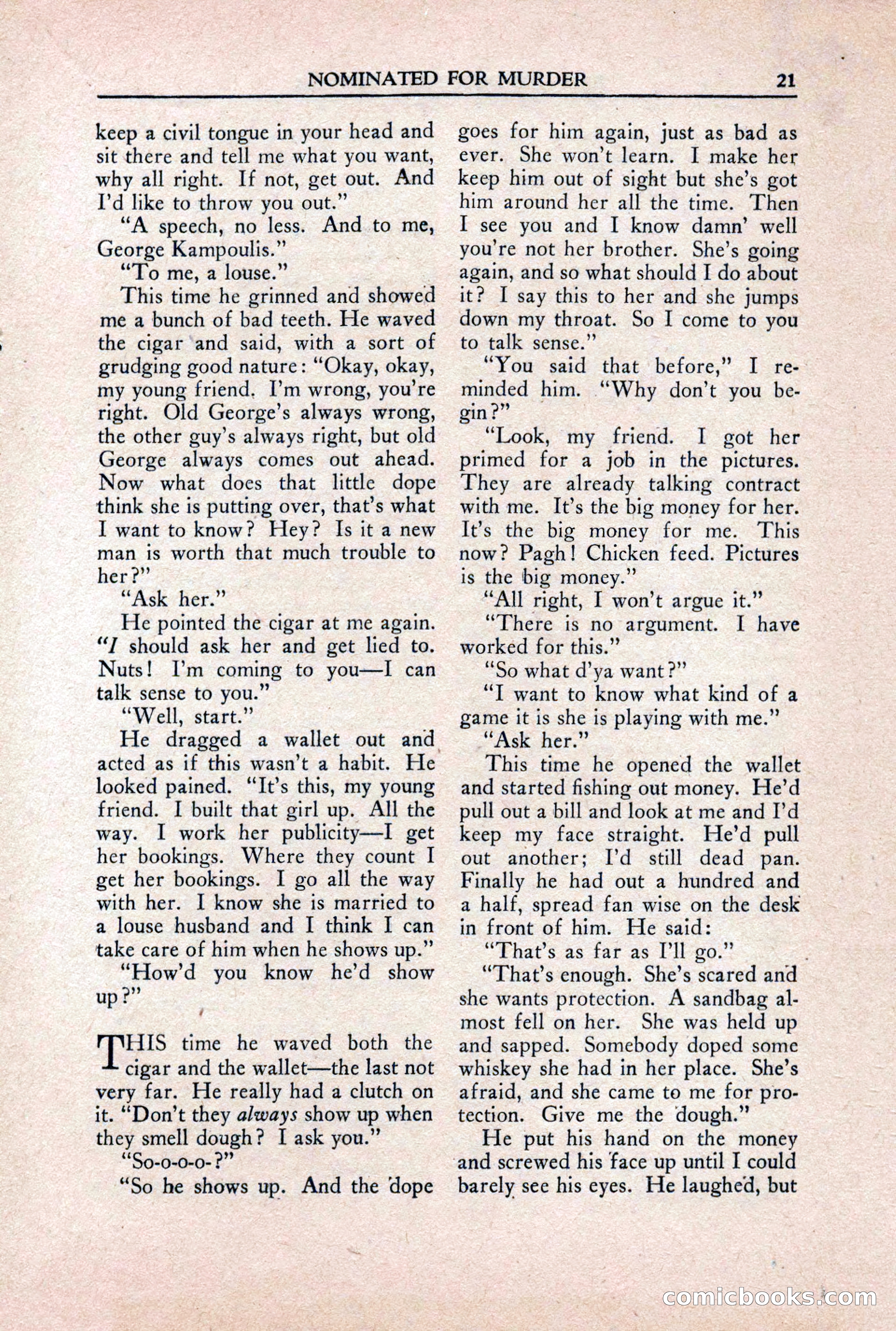Private Detective Stories, October 1940 — page 23 of 132