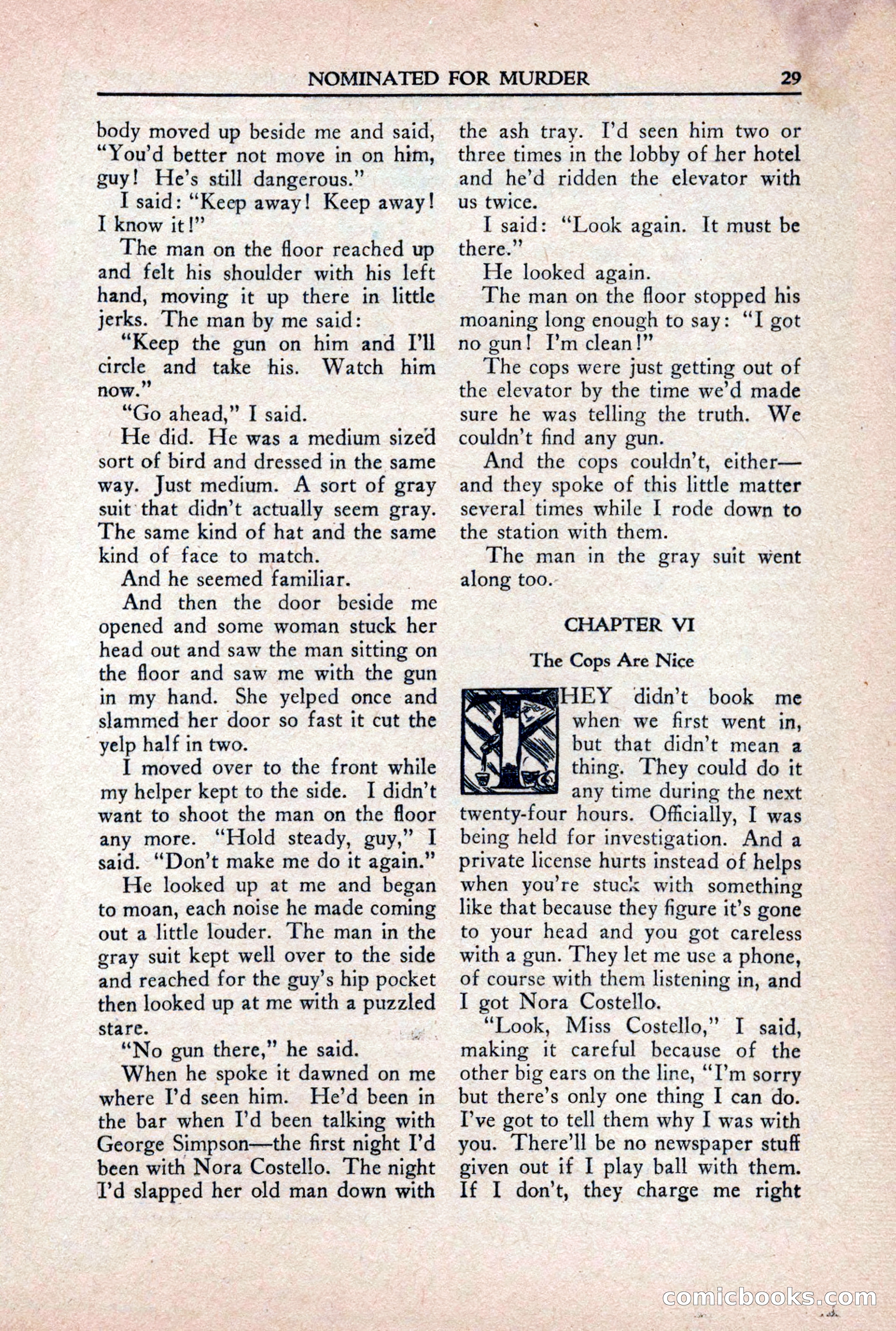 Private Detective Stories, October 1940 — page 31 of 132