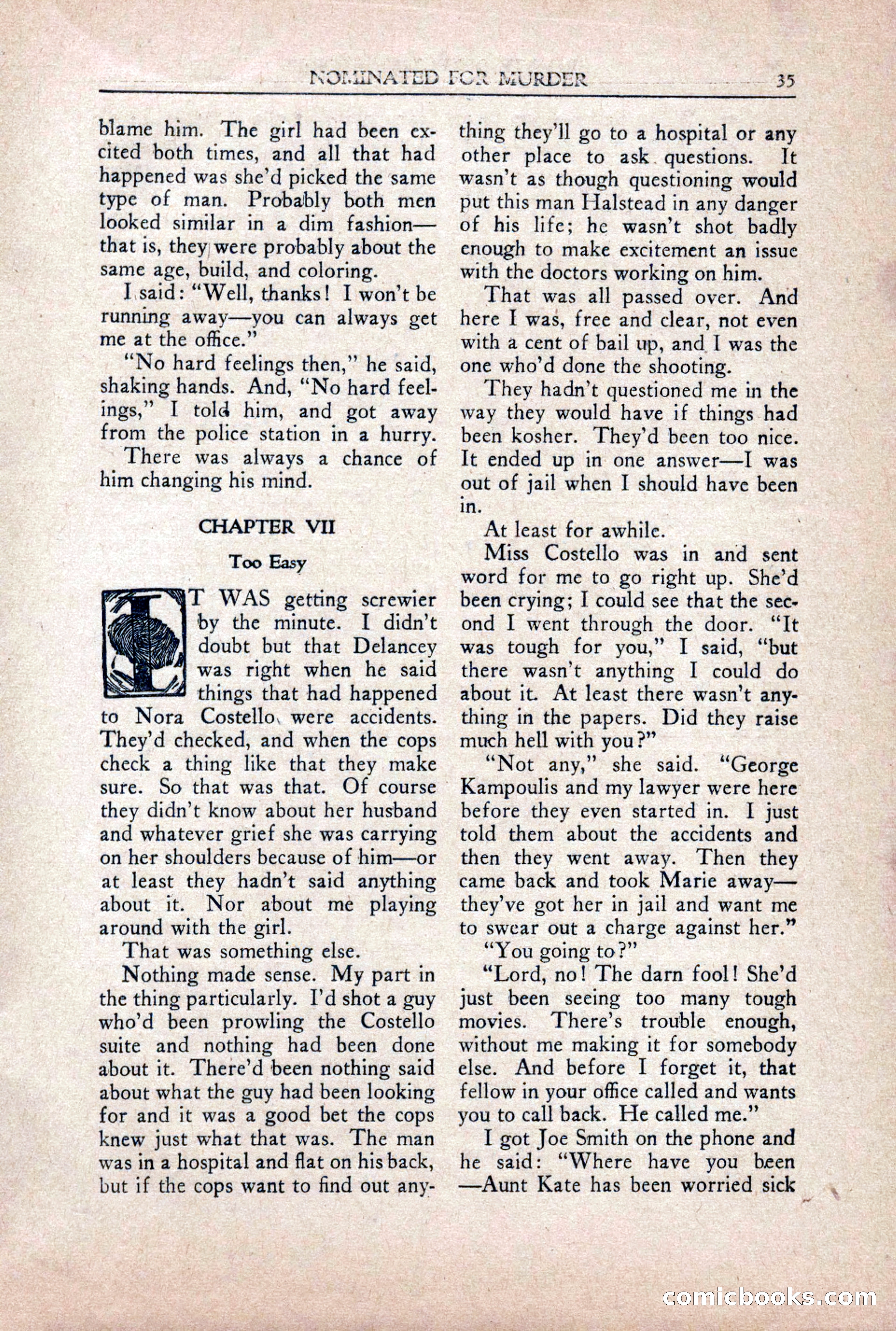 Private Detective Stories, October 1940 — page 37 of 132