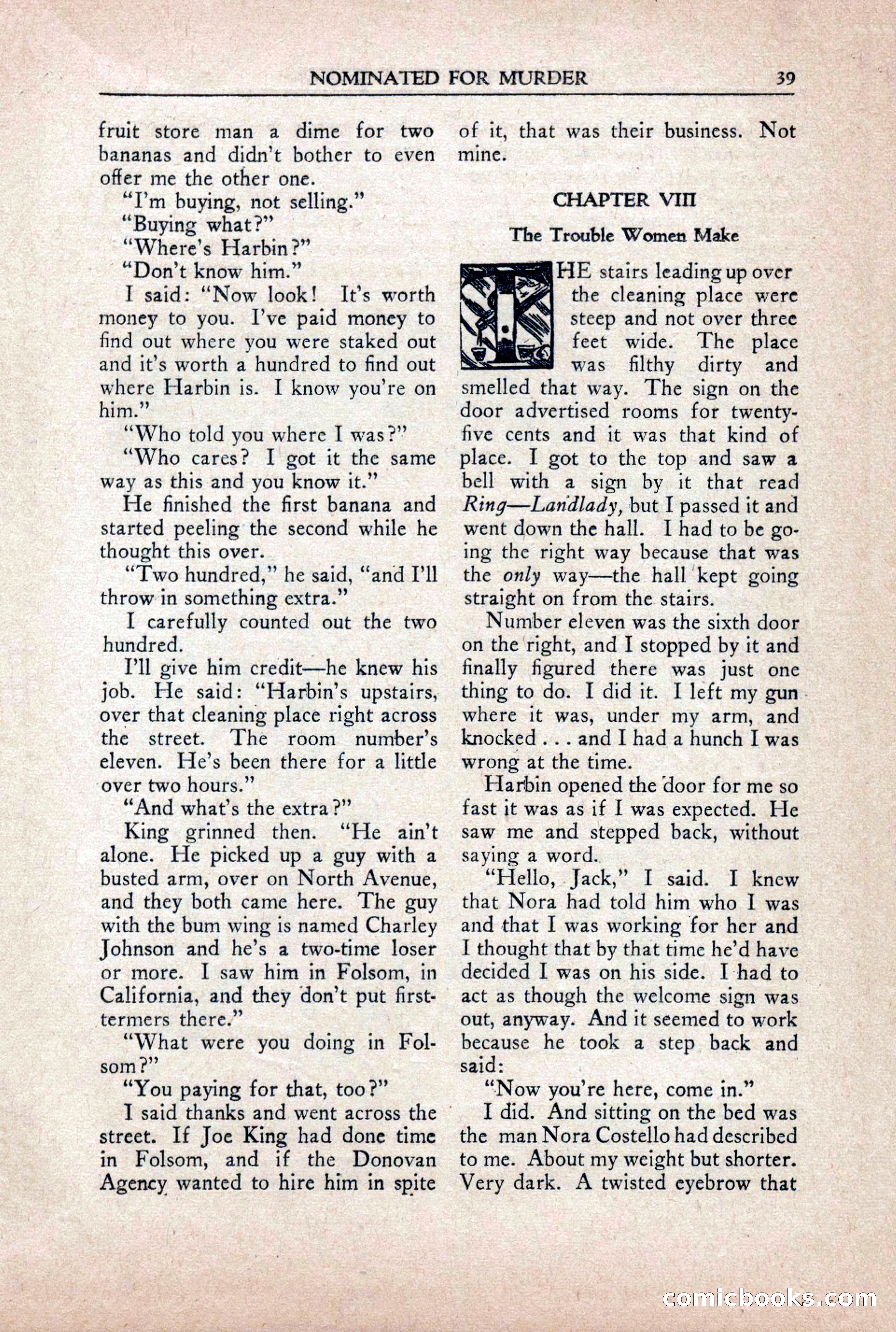 Private Detective Stories, October 1940 — page 41 of 132