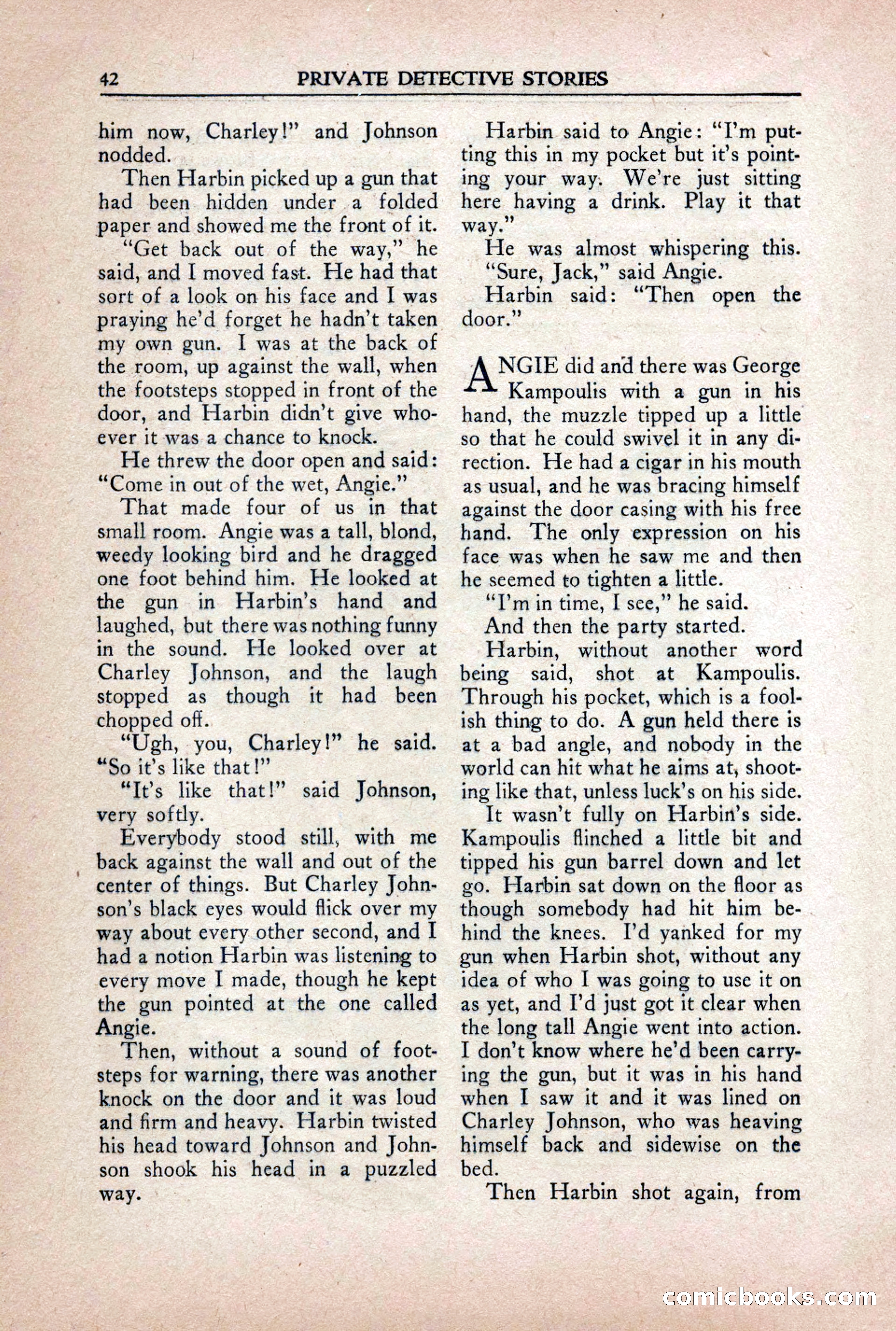 Private Detective Stories, October 1940 — page 44 of 132