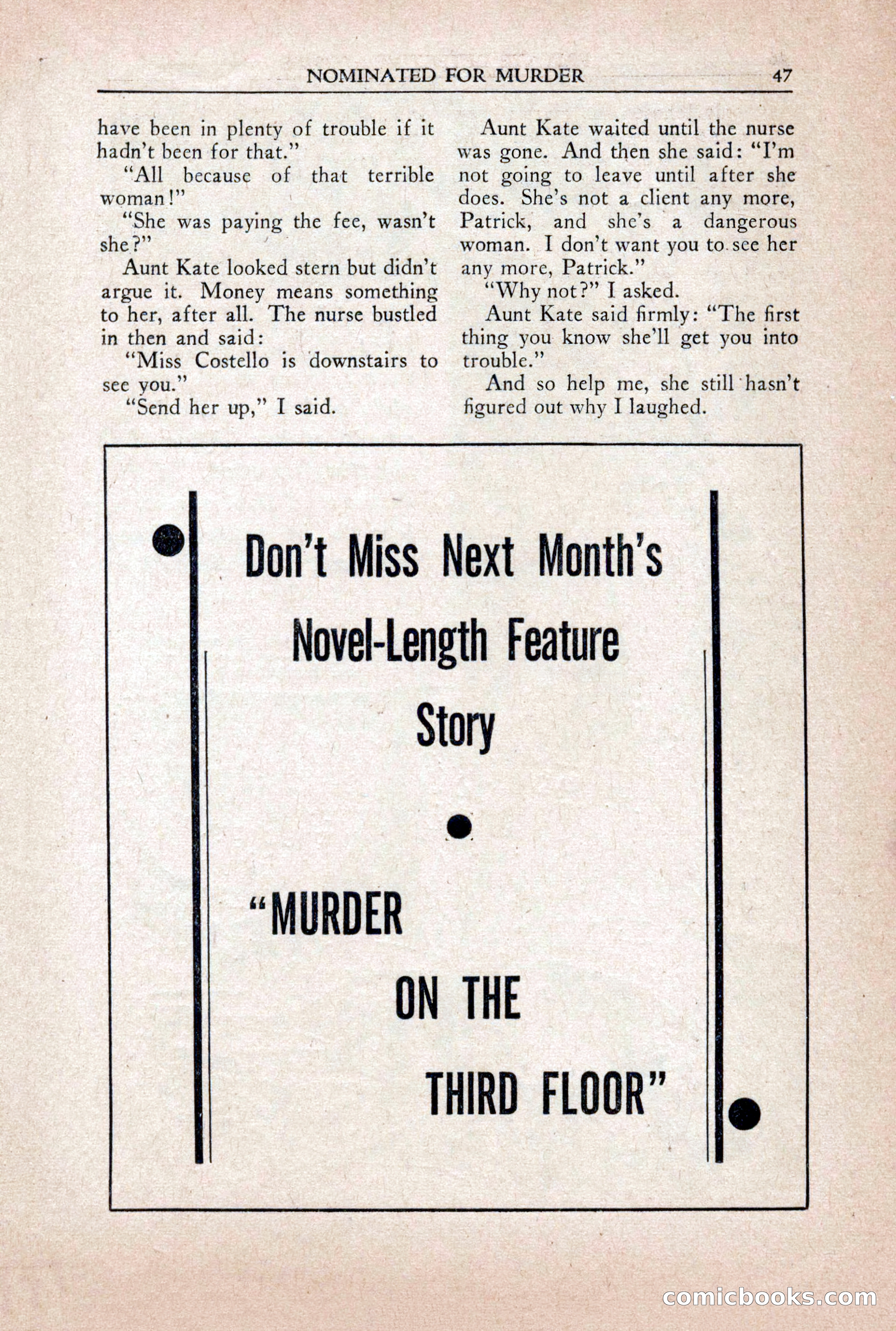 Private Detective Stories, October 1940 — page 49 of 132