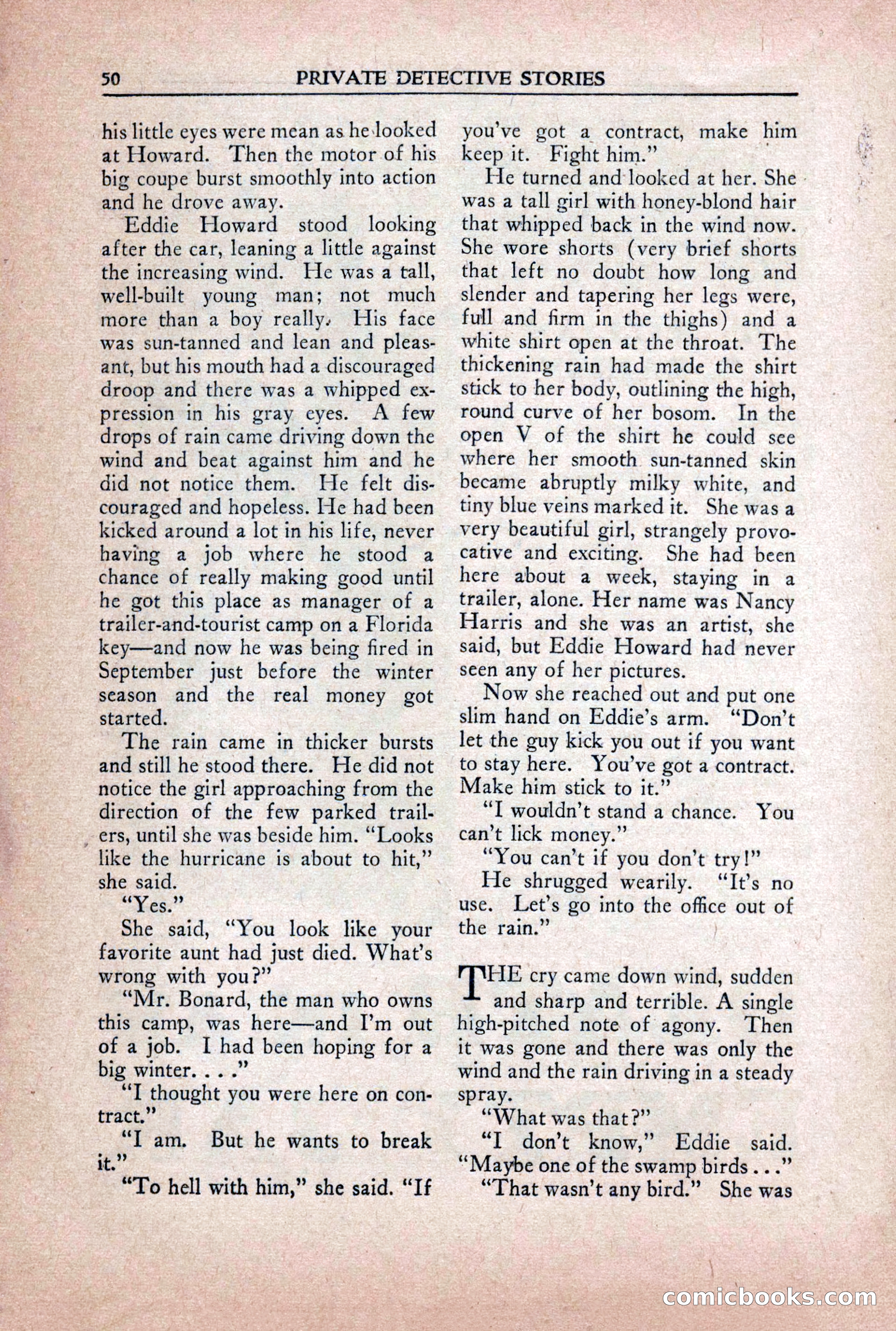 Private Detective Stories, October 1940 — page 52 of 132
