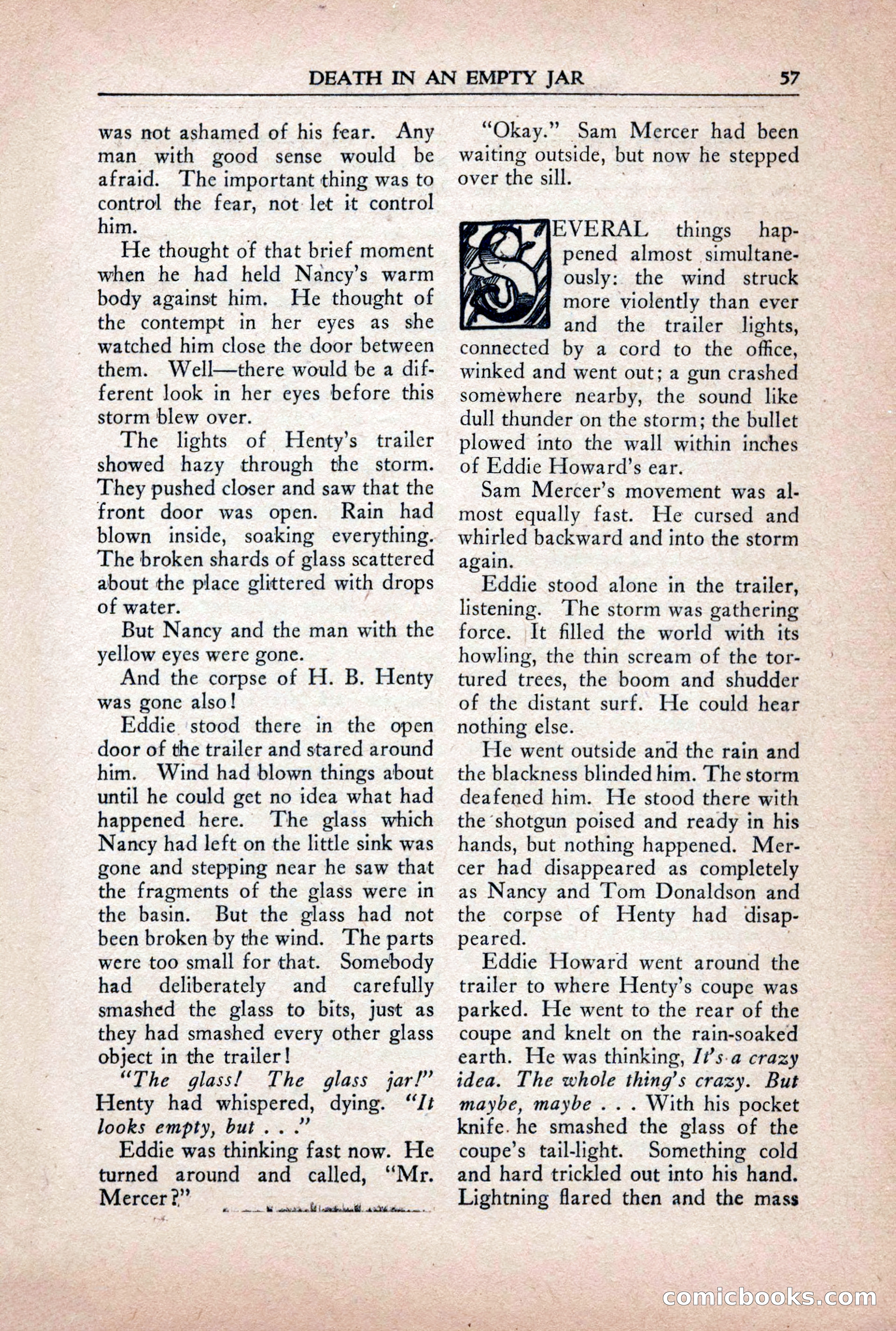 Private Detective Stories, October 1940 — page 59 of 132