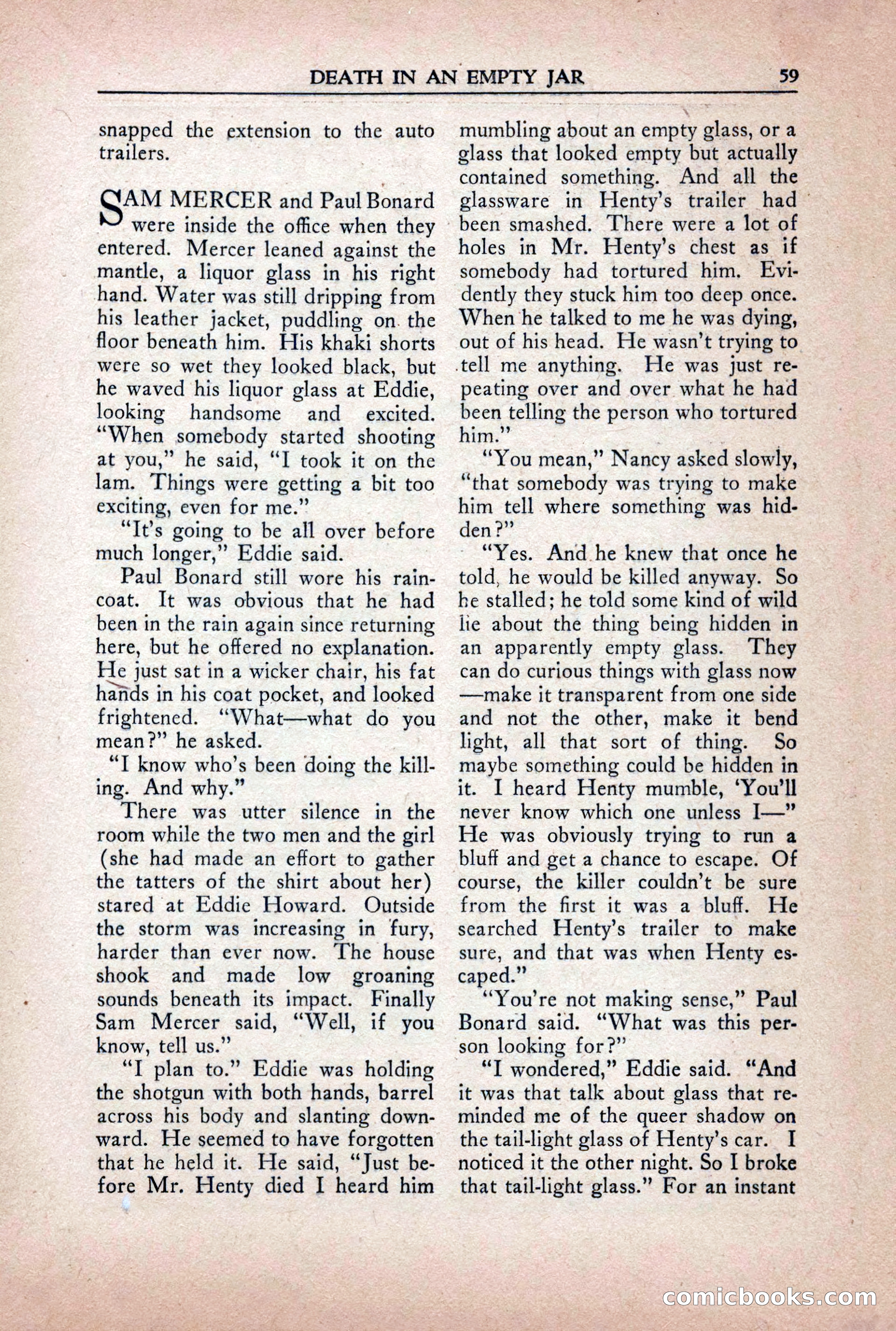Private Detective Stories, October 1940 — page 61 of 132