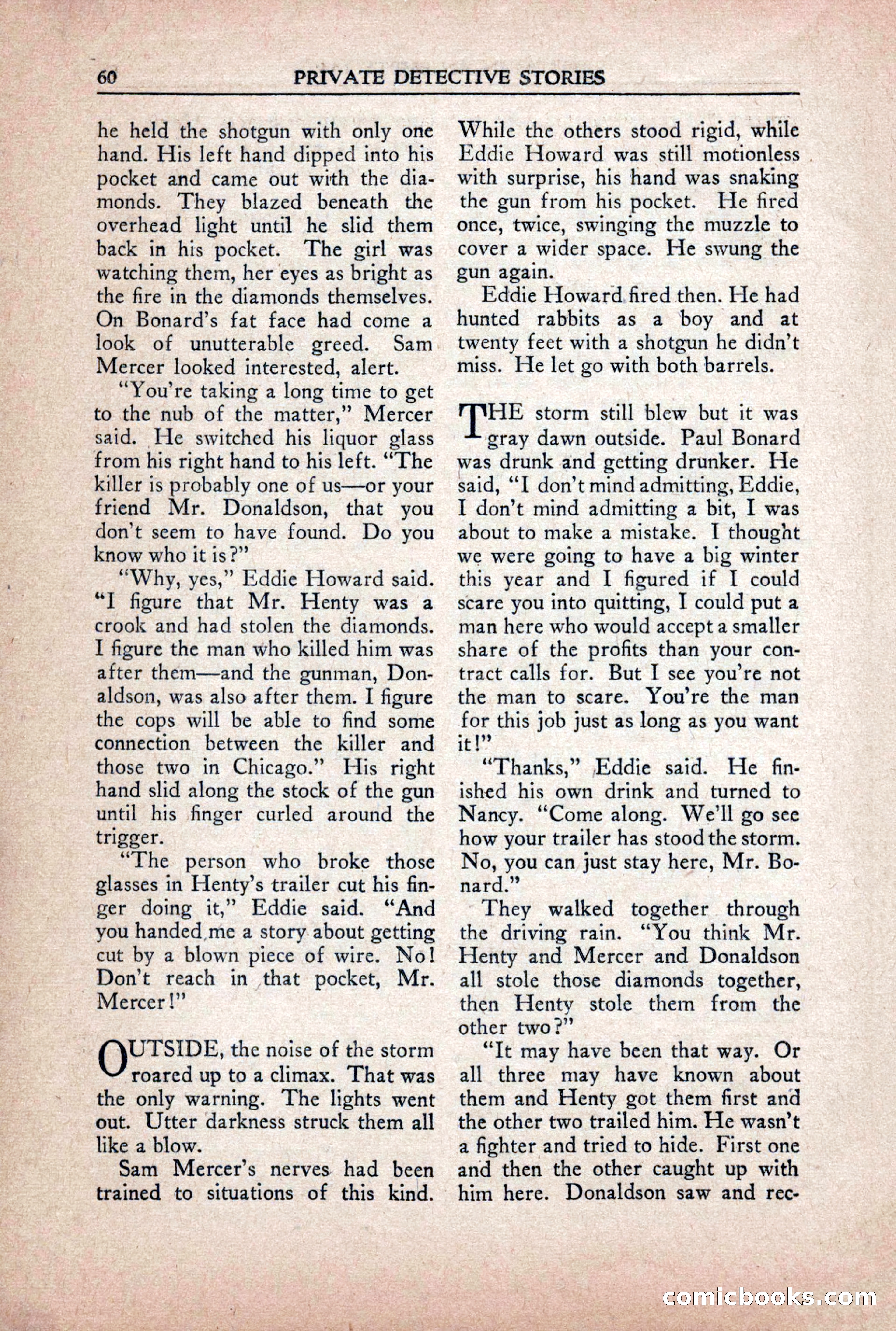 Private Detective Stories, October 1940 — page 62 of 132