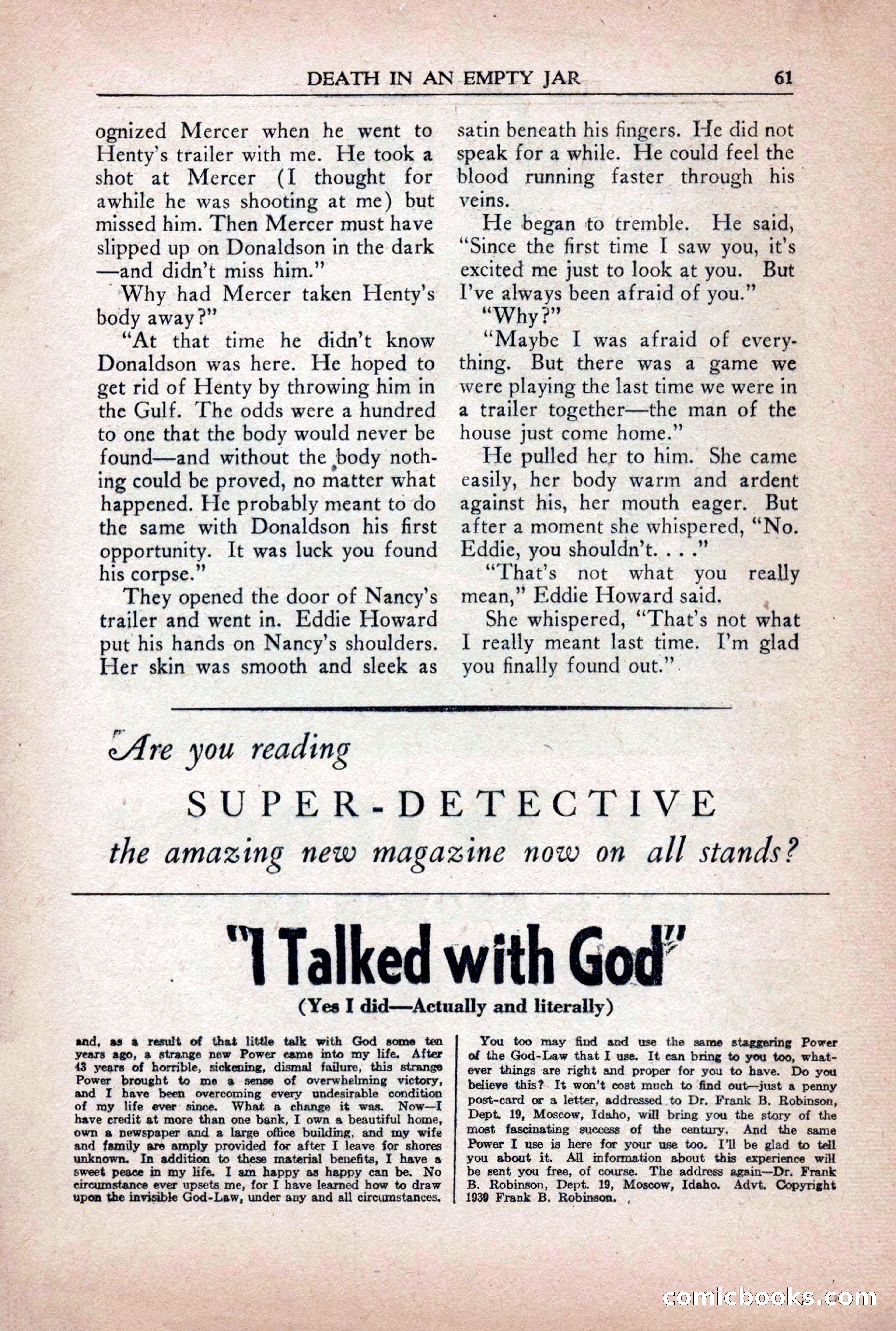 Private Detective Stories, October 1940 — page 63 of 132